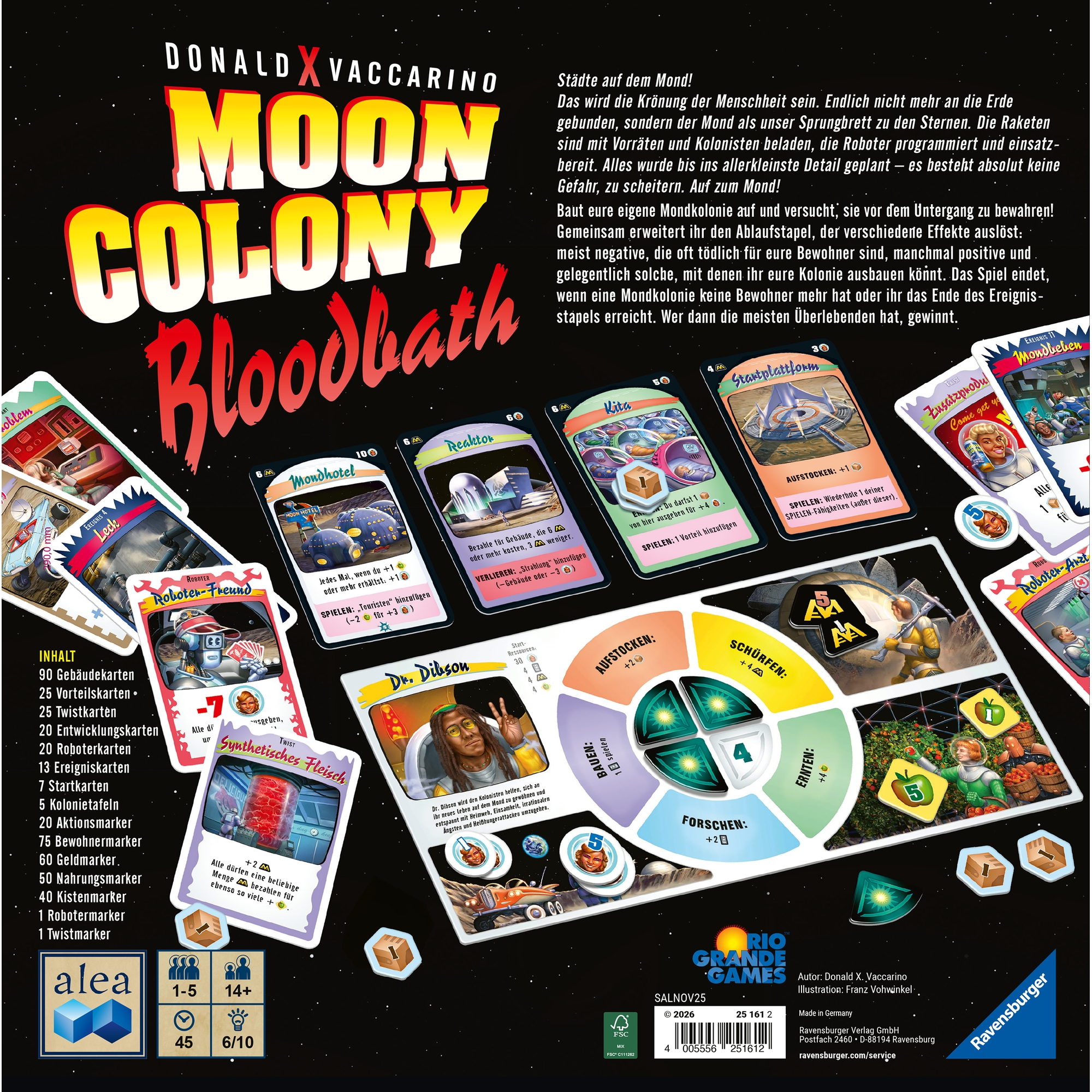 Ravensburger Spiel »Moon Colony Bloodbath« Made in Germany