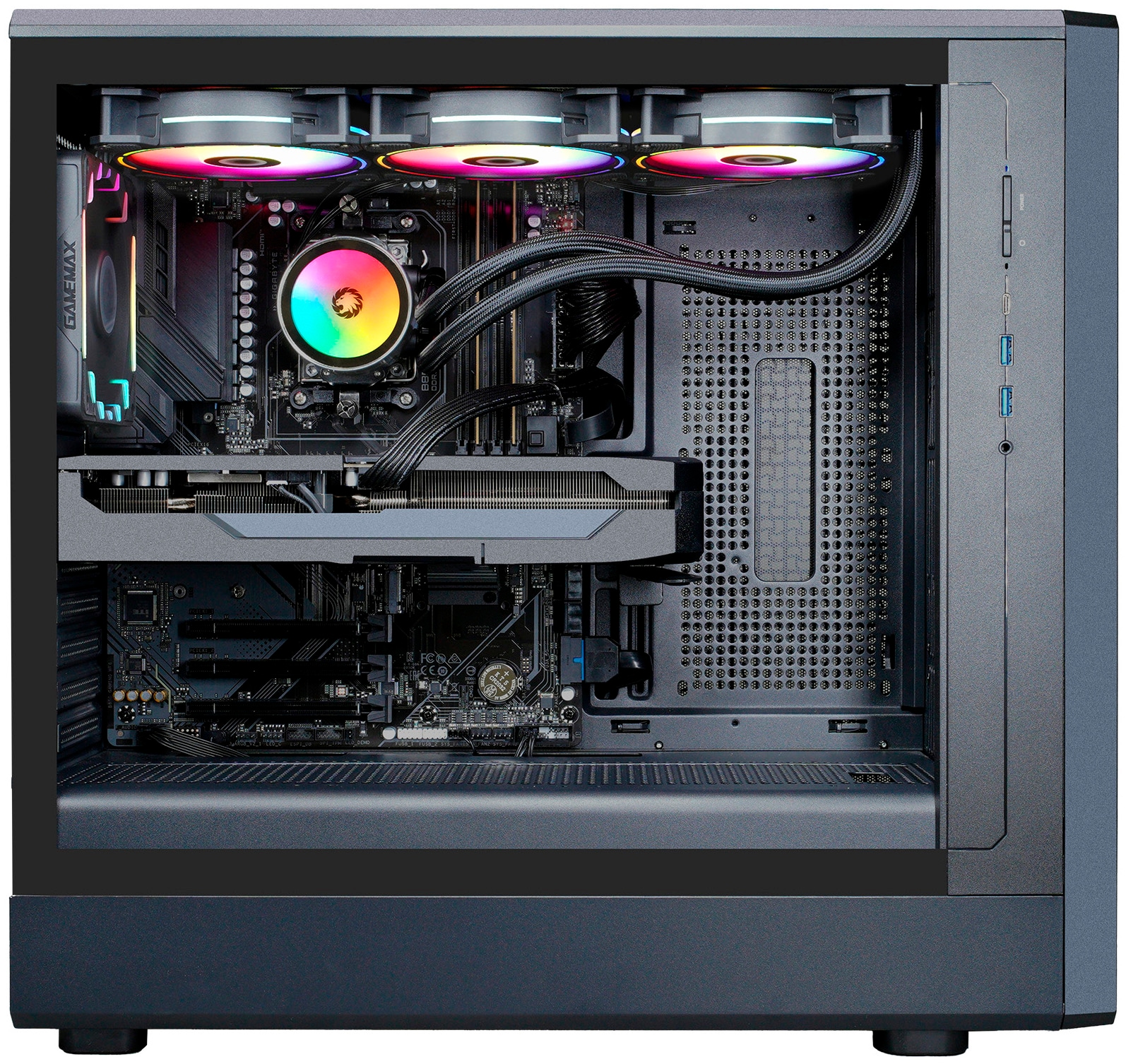 GAMEMAX Gaming-PC »CLAW BK 8175 Intel Core Ultra 5 245KF 32GB DDR5 1TB SSD RTX 5060« Windows 11, DDR5 RAM, Wasserkühlung