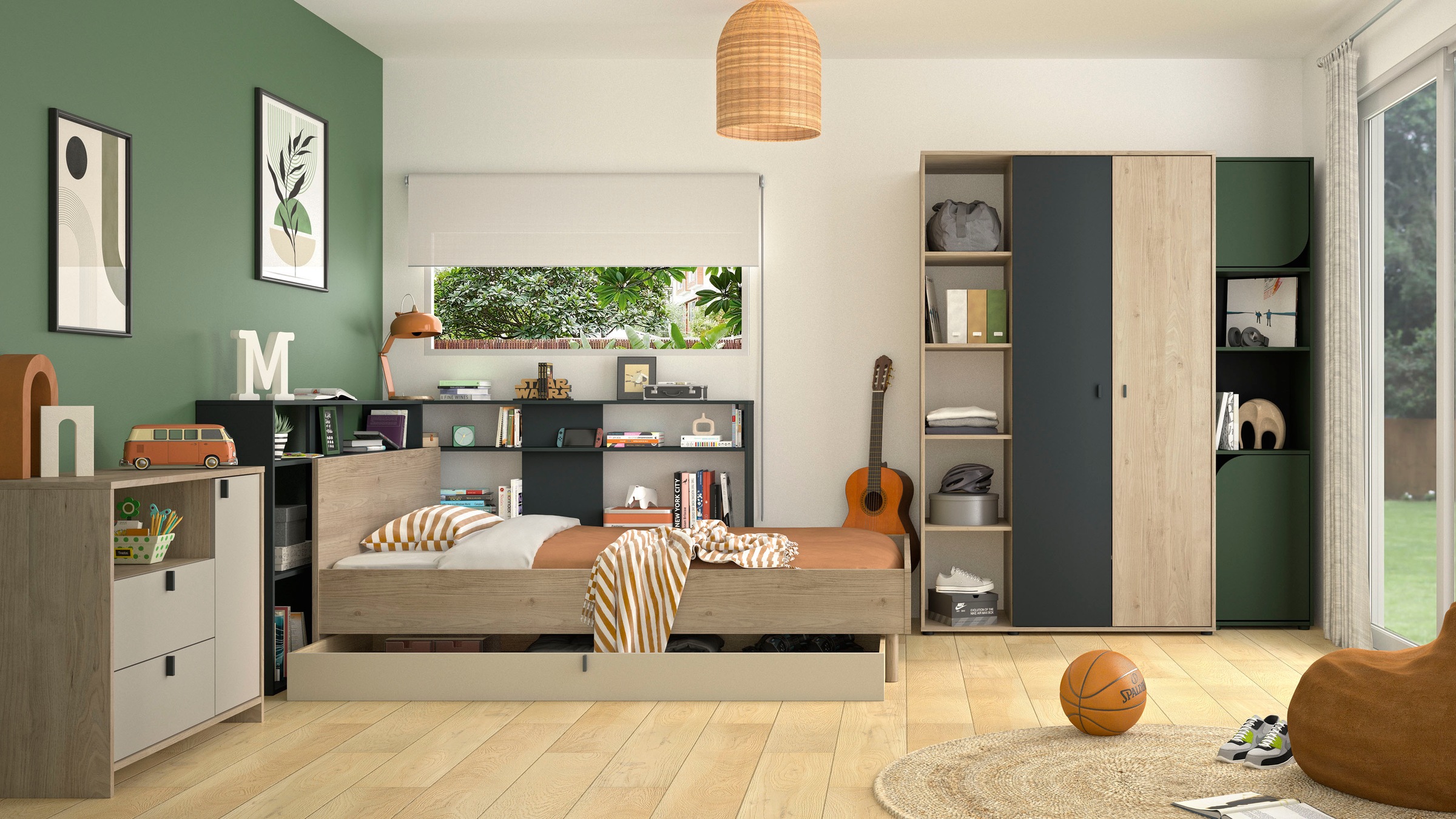 Gami Schlafzimmer-Set »RITMO SCHLAFZIMMER SET 1«, (7 tlg.), Ein Schlafzimmer im zeitlosen Stil mit vielen praktischen Lösungen!
