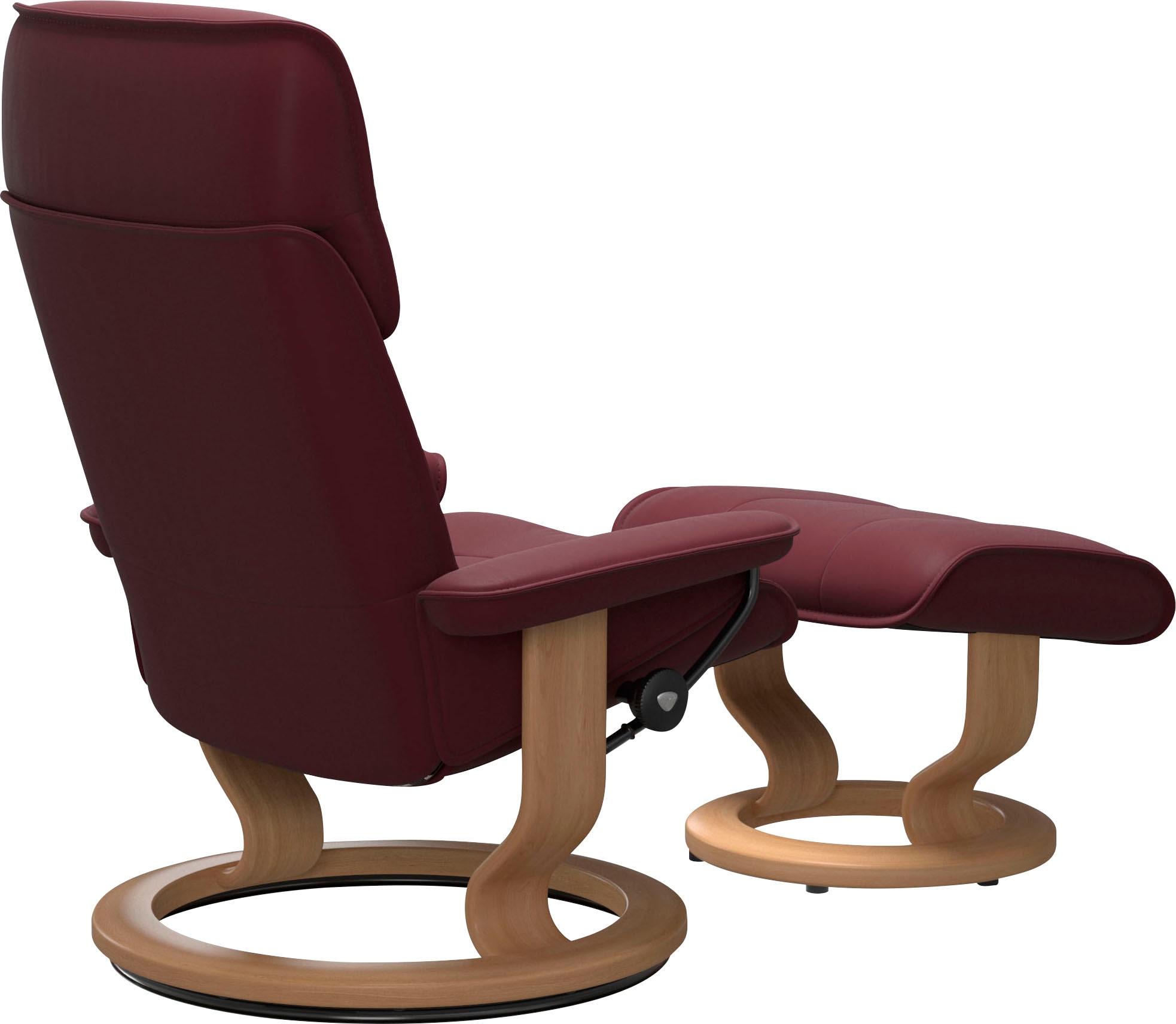 Stressless® Relaxsessel »Admiral«, (Set, Relaxsessel inkl. Hocker), mit Classic Base, Größe M & L, Gestell Eiche