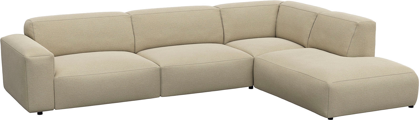 FLEXLUX Ecksofa »Lucera, super bequem durch hochwertigen Sitzaufbau mit Kaltschaum«, modern & anschmiegsam, L-Form, Designsofa
