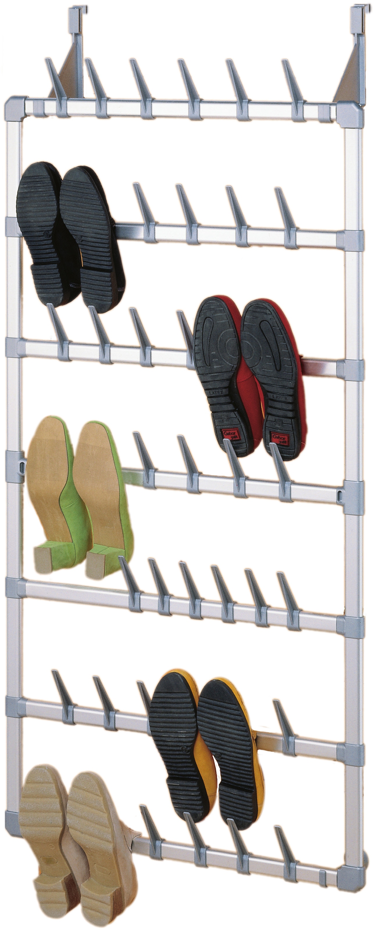 Schuhregal, Aluminium/Kunststoff, für bis zu 21 Paar Schuhe