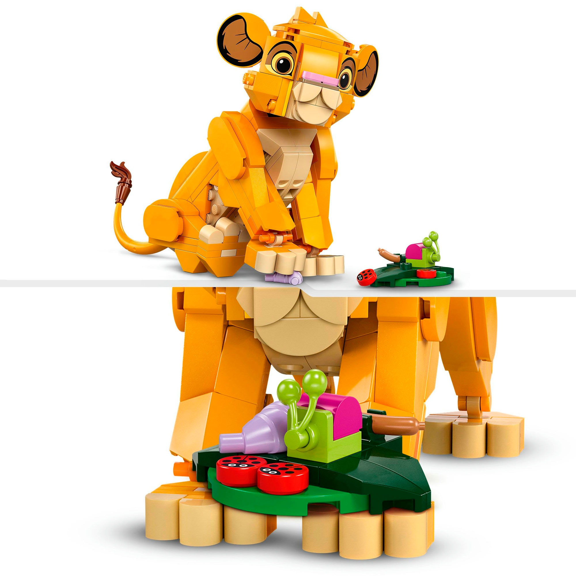 LEGO® Konstruktionsspielsteine »Simba, das Löwenjunge des Königs (43243), LEGO Disney Classic«, (222 St.), Made in Europe