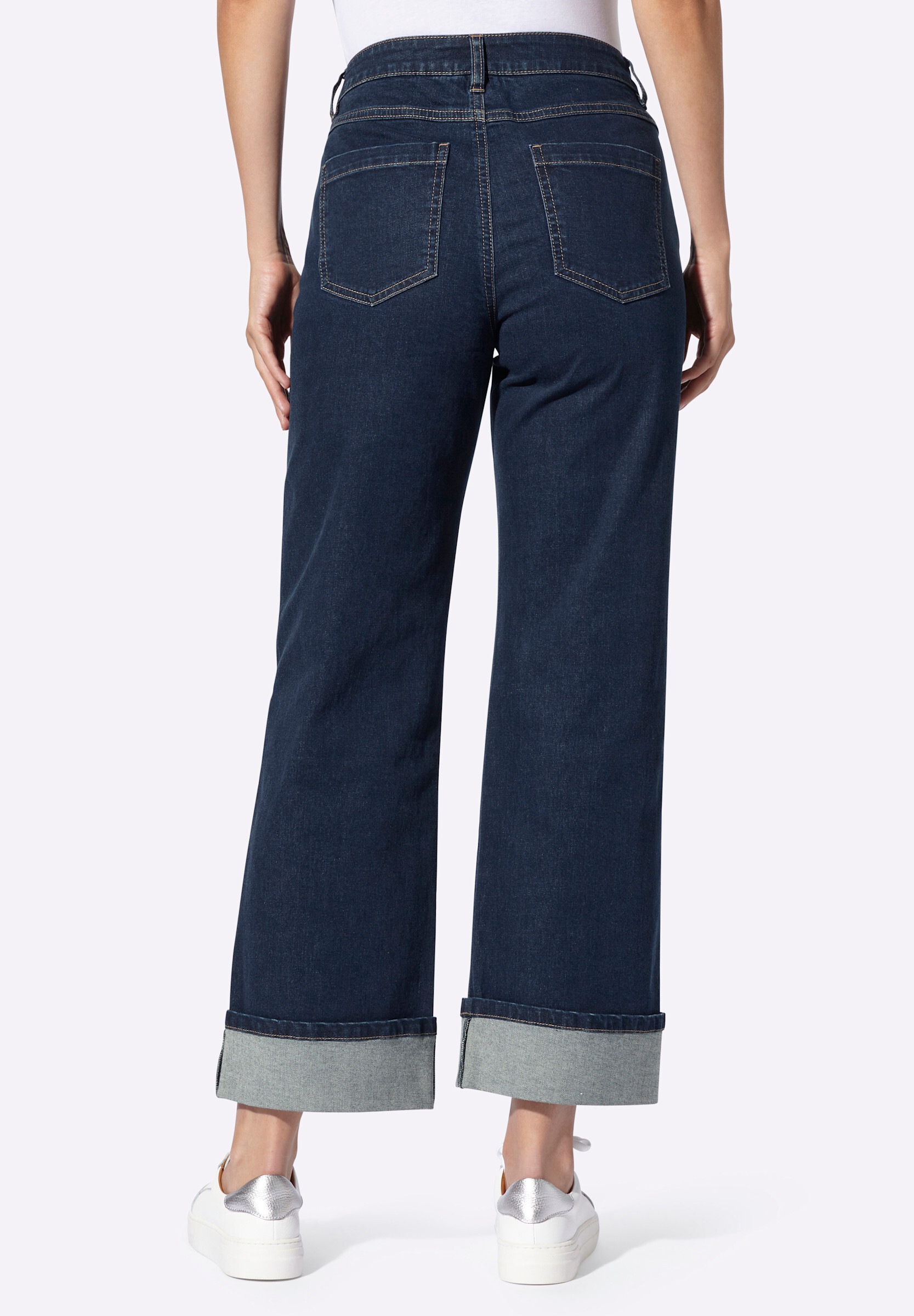 heine 5-Pocket-Jeans »Jeans 5-Pocket-Jeans mit weitem Bein«