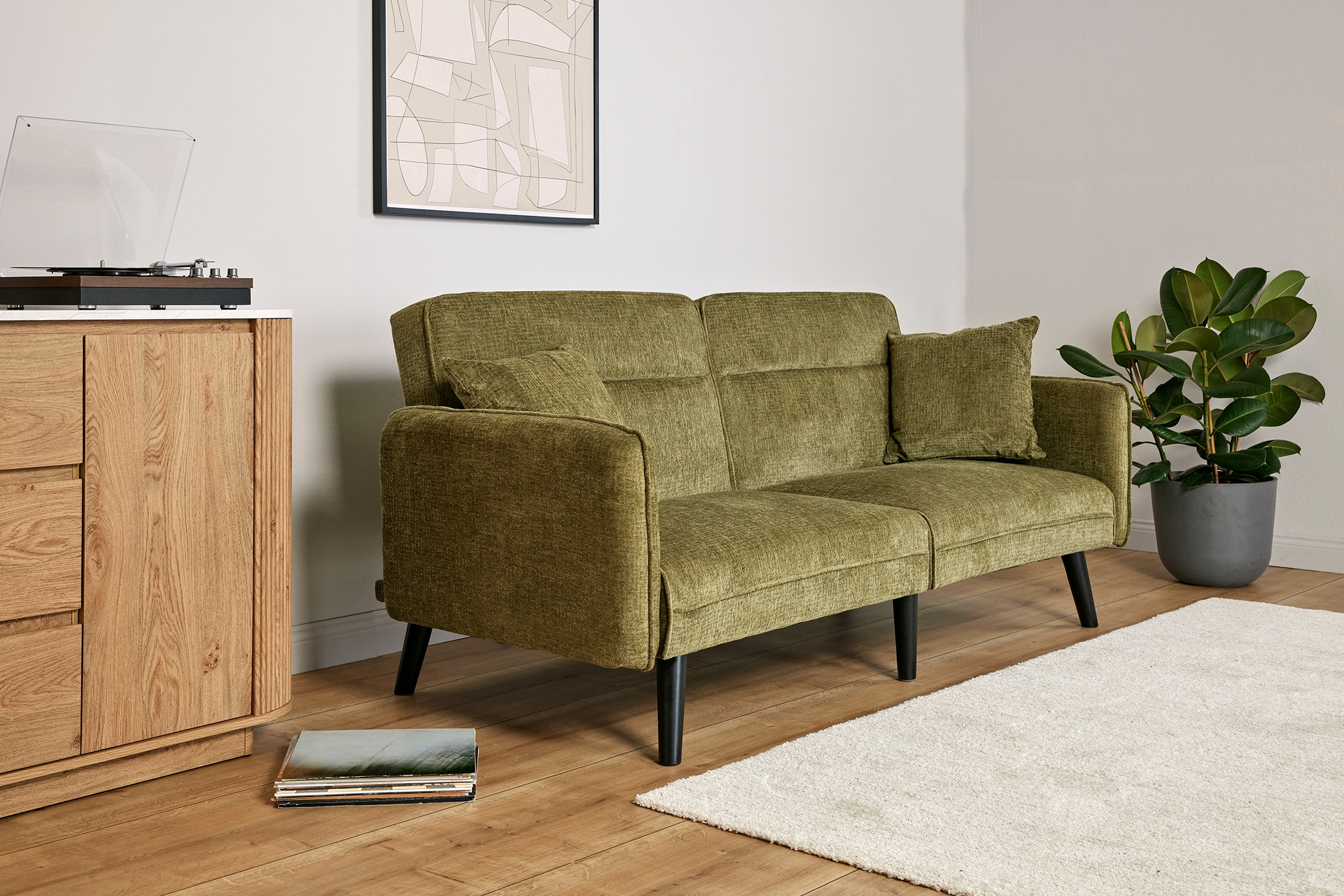 Jahnke Schlafsofa »CHILLAX LINE« mit Relax-und Schlaffunktion, inkl. Kissen, Breite 191 cm
