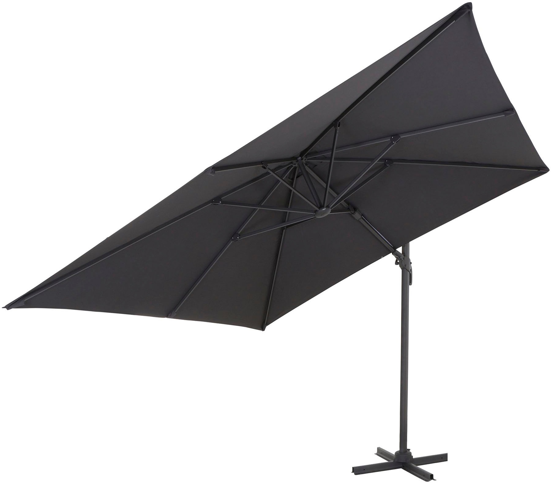 Siena Garden Ampelschirm »California«, (Set), inkl. Platten, Schutzhülle und Windsicherung, 3x3m