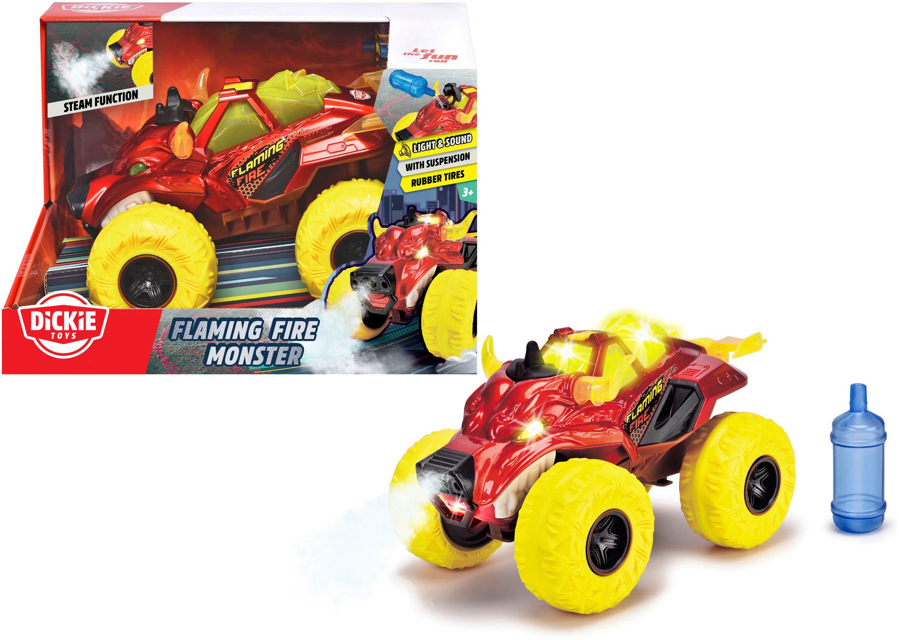 Dickie Toys Spielzeug-Monstertruck »Flaming Fire Monster«, mit Licht und Sound