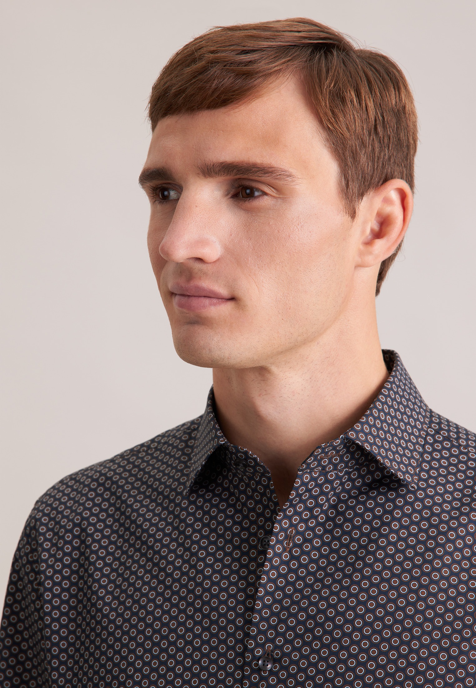 seidensticker Businesshemd »Schwarze Rose« Slim 1/1 Kentkragen Druck