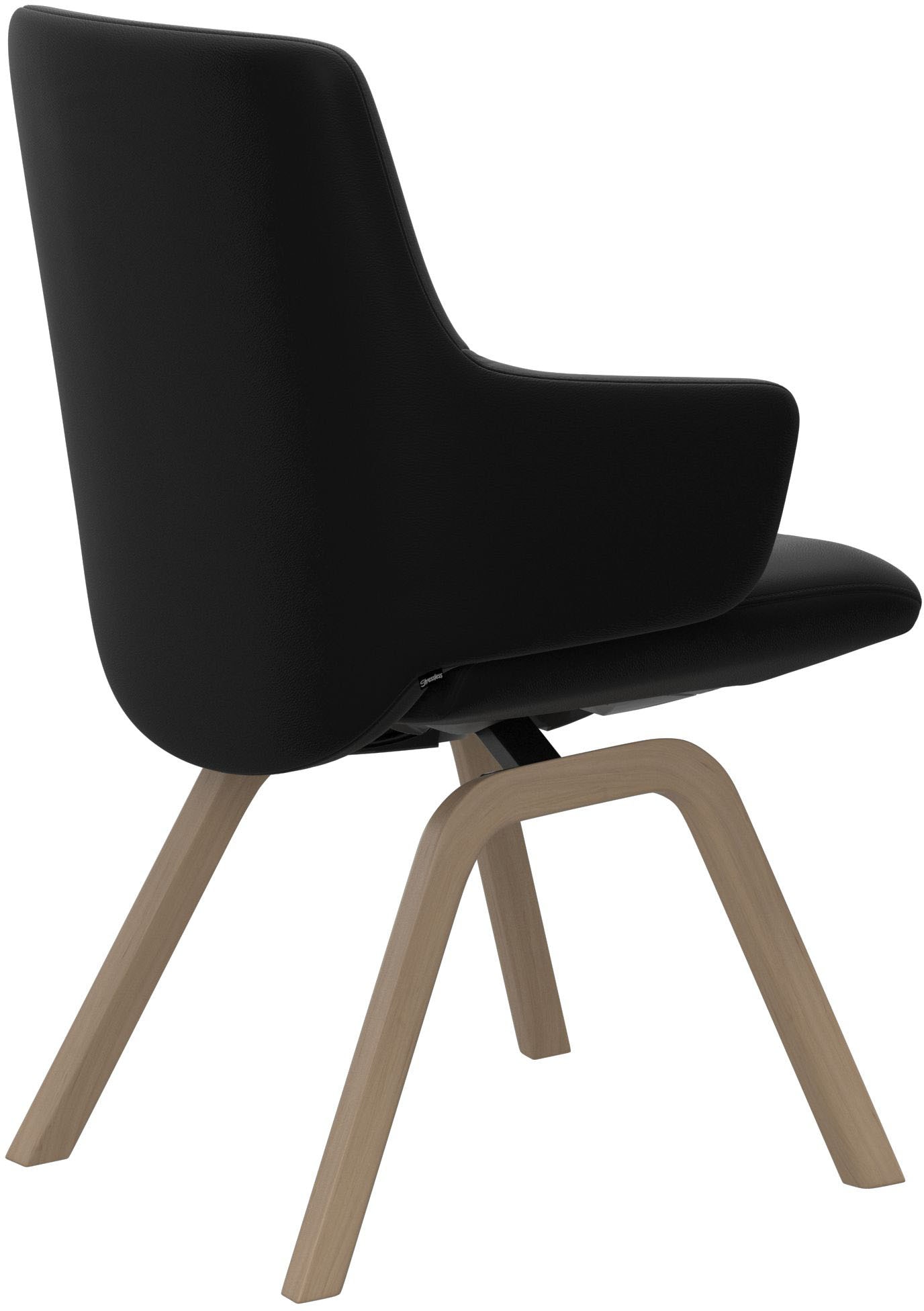 Stressless® Polsterstuhl »Laurel«, Leder PALOMA, Low Back mit Armlehne, Größe L, mit schräggestellten Beinen in Eiche