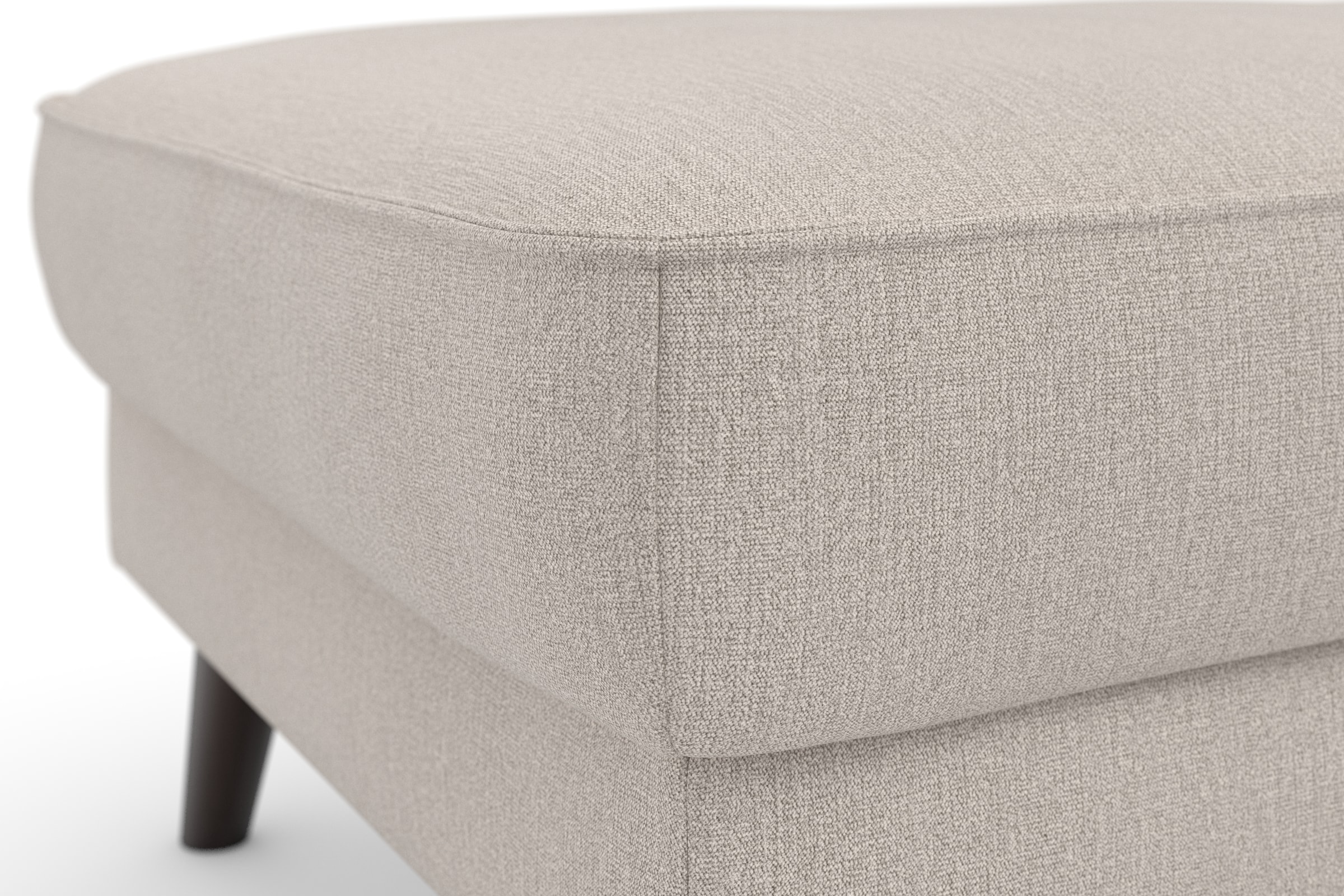 TRENDMANUFAKTUR Polsterhocker »Lumber Jack«, (1 St.), in moderner Optik, mit extra hohen Füßen