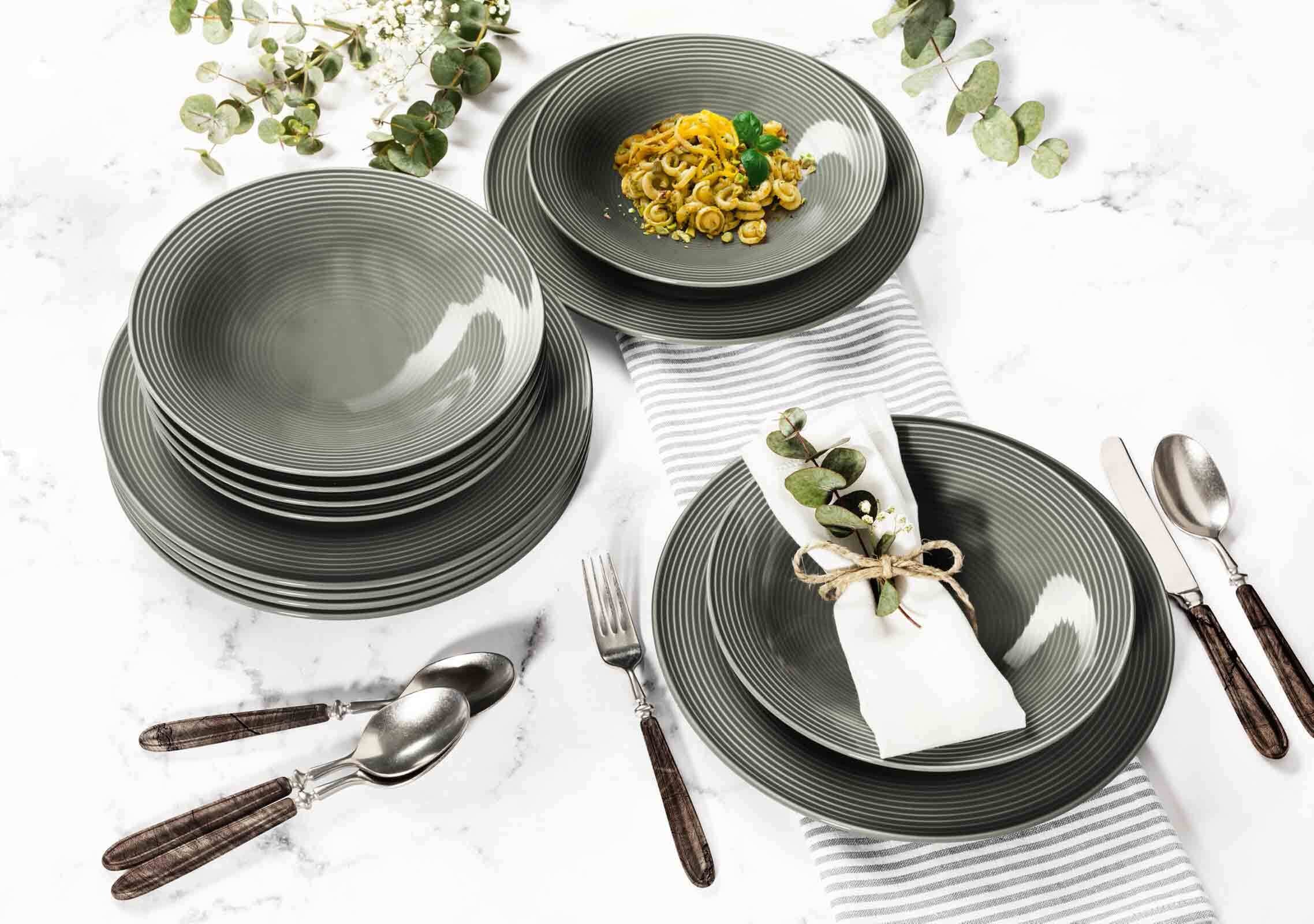 Seltmann Weiden Geschirr-Set »Tafelservice Beat Color Glaze 12er Set bunt«