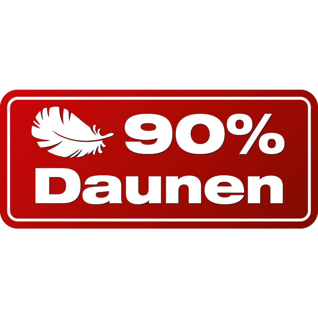 Haeussling 3-Kammer-Kopfkissen »Swiss Royal«, Füllung: 90% Daunen, 10% Federn; 100% Federn, Bezug: Bezug feines Köperinlett aus 100% Baumwolle, (1 St.)