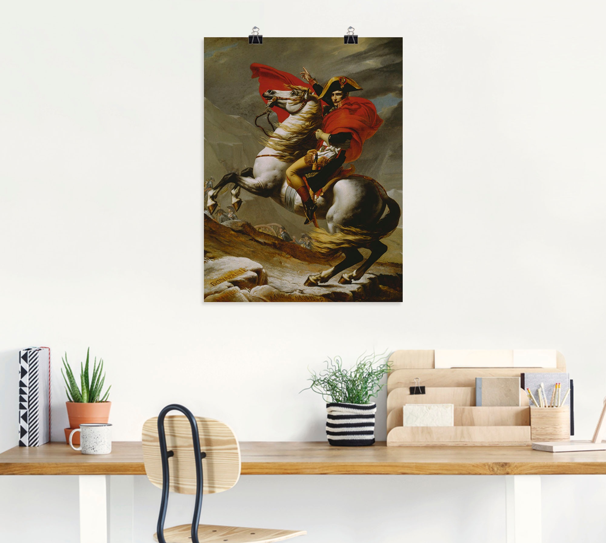 Artland Wandbild »Napoleon bei der Überquerung der Alpen.« Menschen 1 Stk. tlg. als Leinwandbild, Poster in verschied. Größen