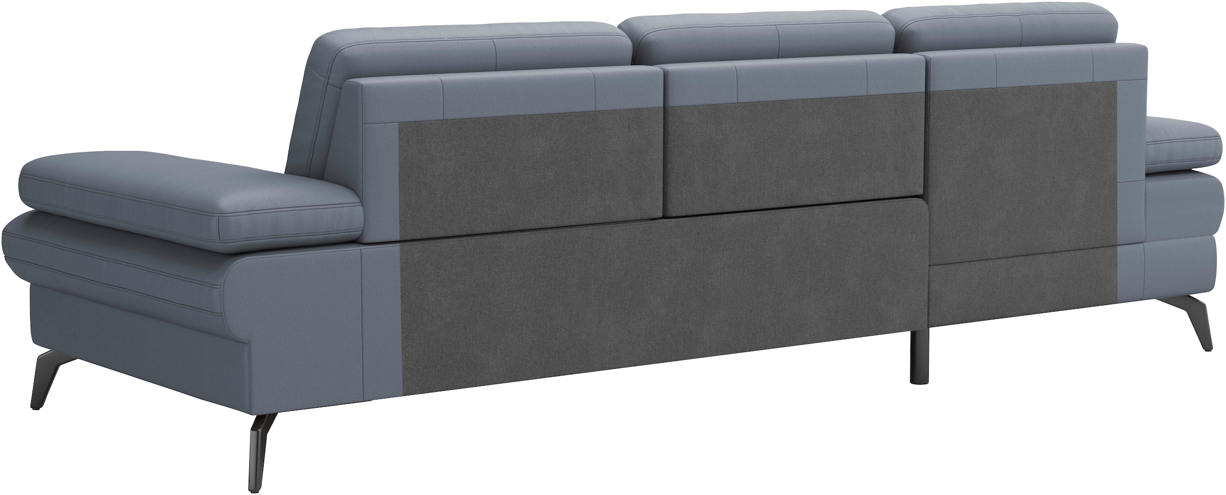 sit&more Ecksofa »Morris L-Form, inkl. Sitztiefenverstellung«, wahlweise mit Armteilverstellung, Bettfunktion & Bettkasten
