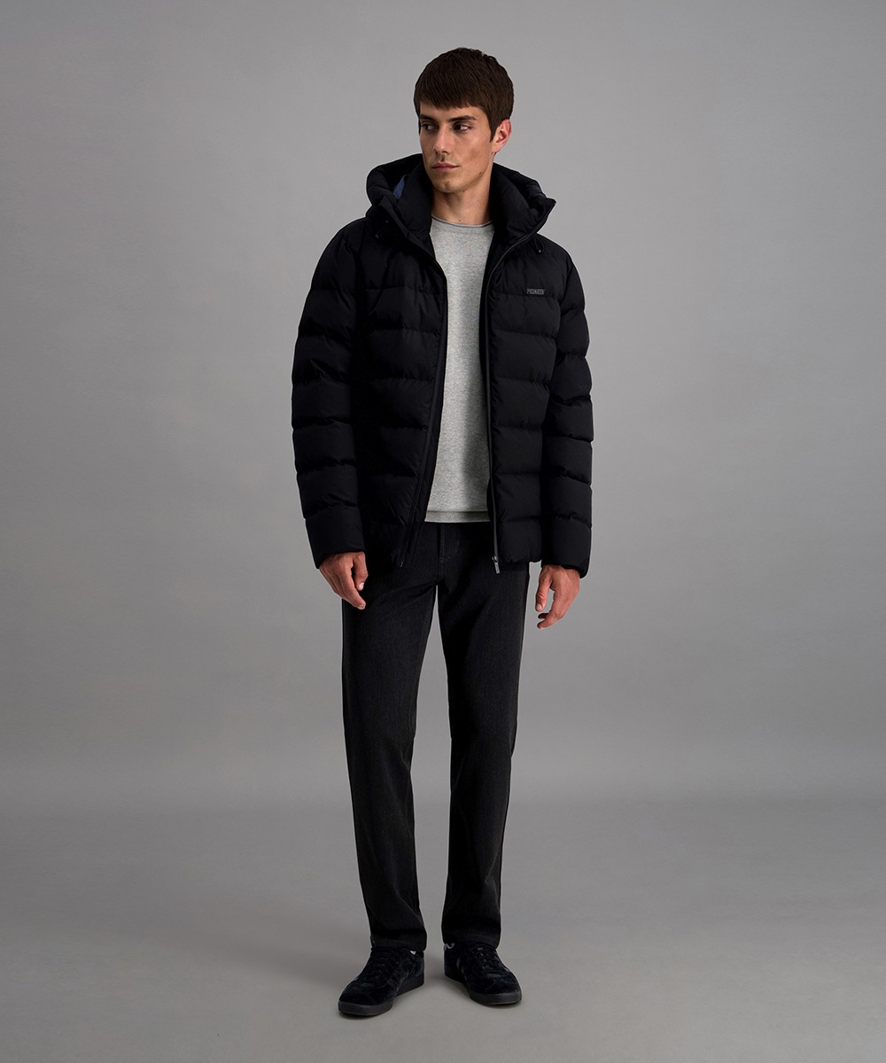 Pioneer Authentic Jeans Rundhalspullover mit Rollkante