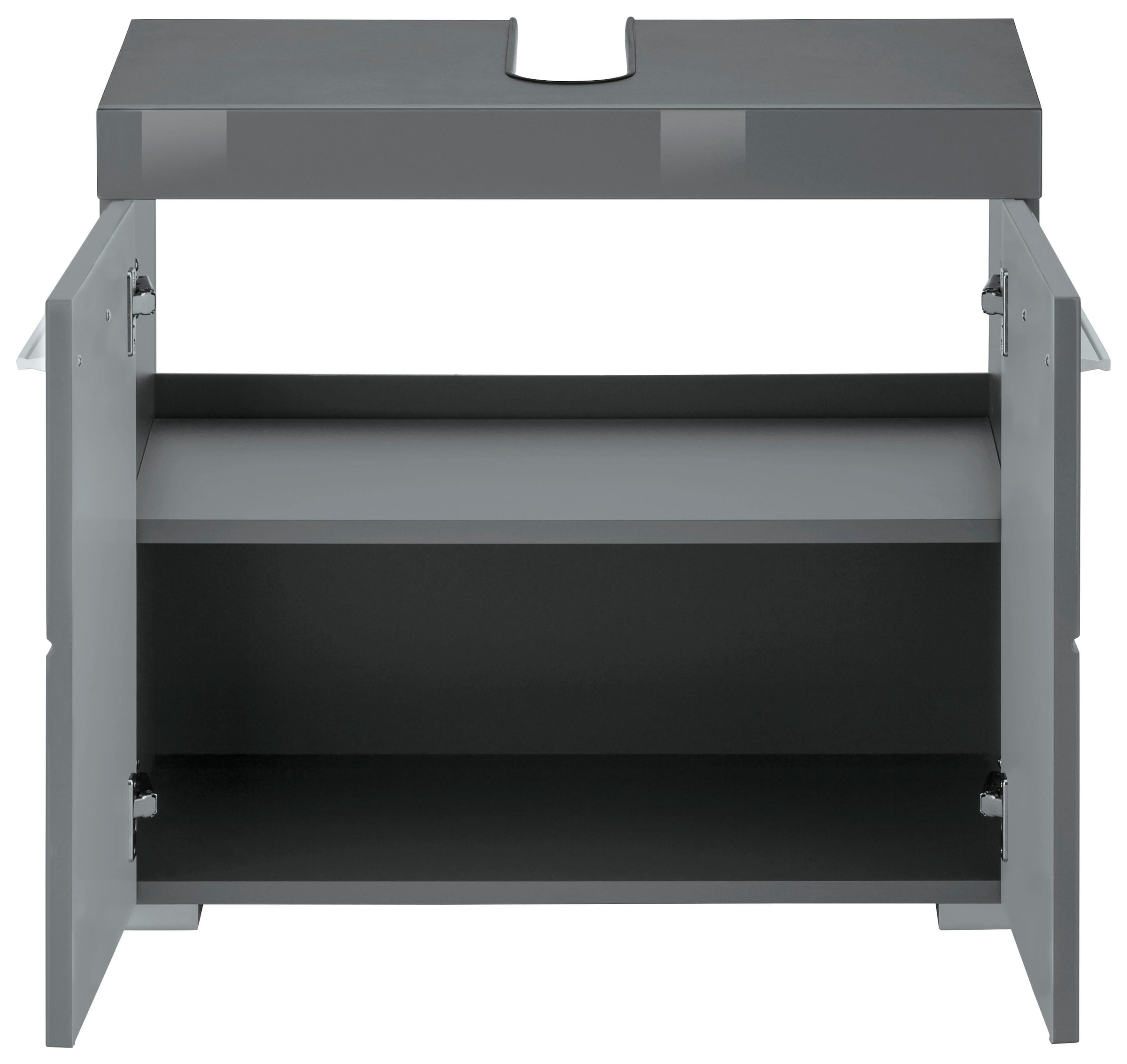 INOSIGN Waschbeckenunterschrank »Avena«, Waschtisch 2türig- Aussparung 26/8 cm - (B/T/H) 60/34/56 cm