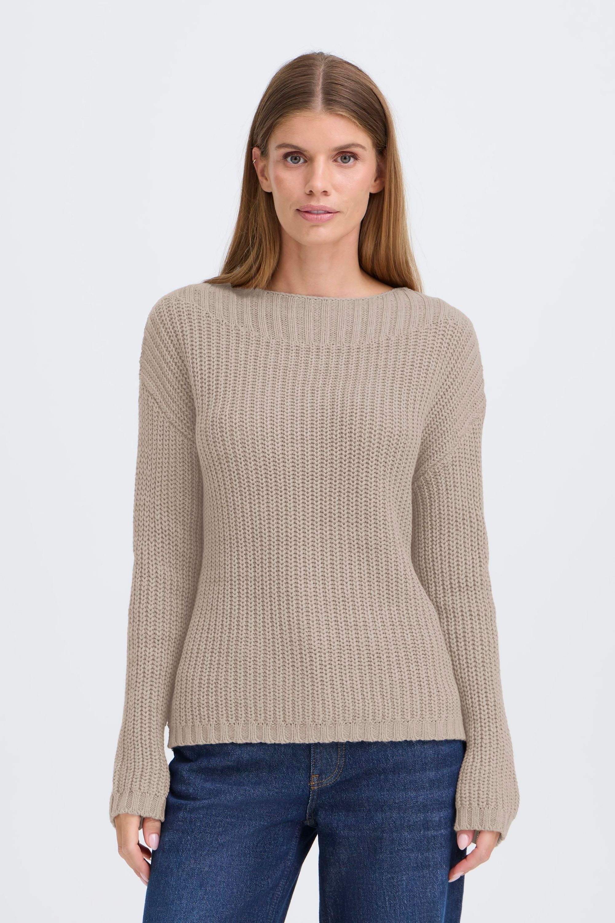 OXMO Strickfleece-Pullover »Strickpullover OXFKANNA«