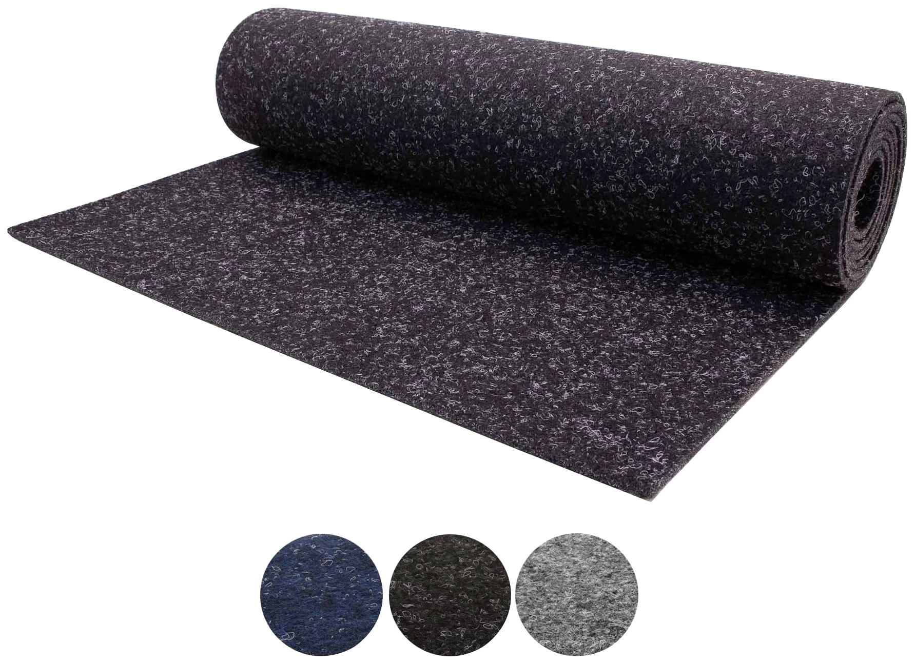 Primaflor-Ideen in Textil Nadelvliesteppich »TURBO«, rechteckig, 5 mm Höhe, robust und strapazierfähig, fußbodenheizungsgeeignet, Kurzflor Teppich