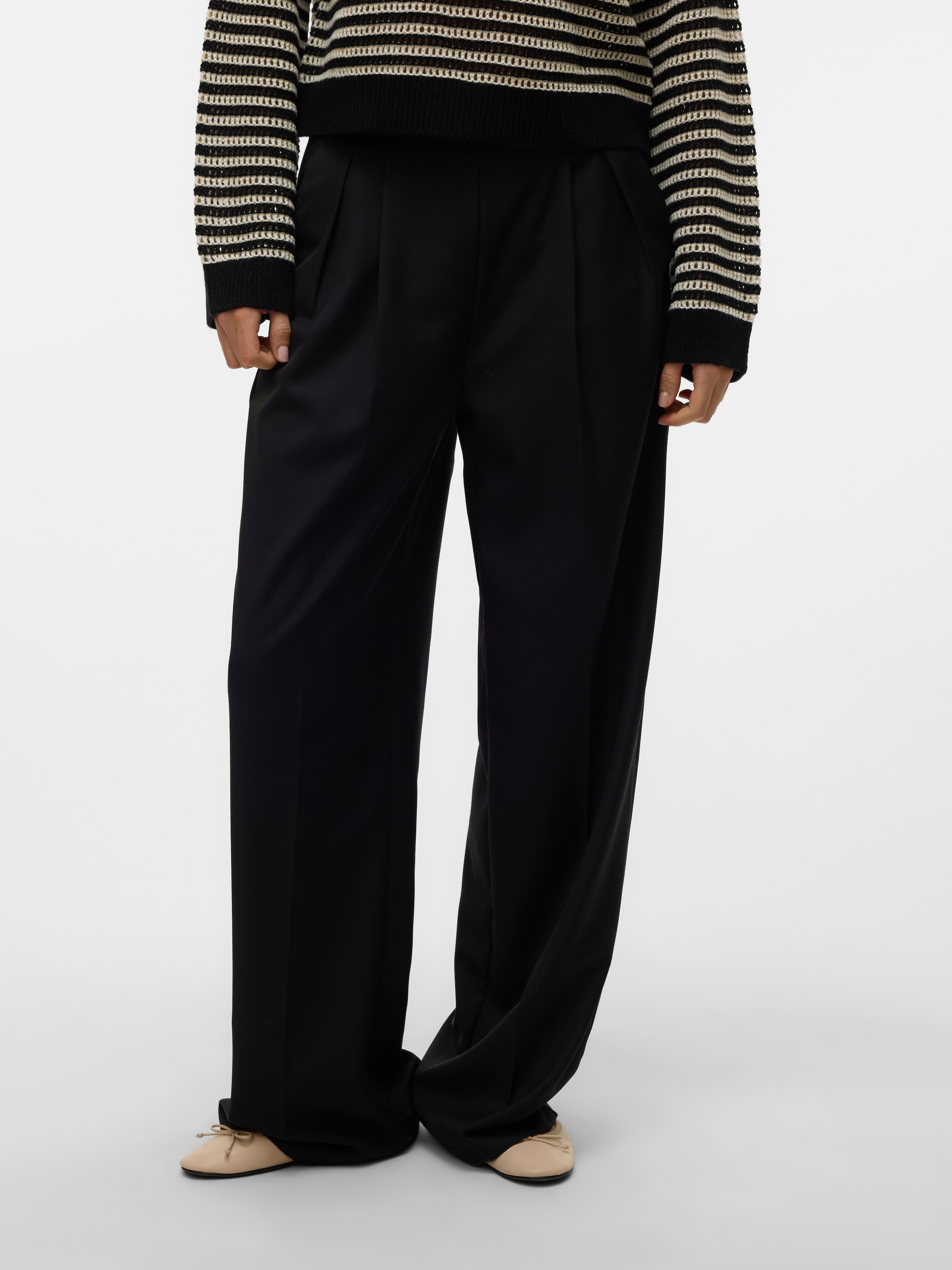 Vero Moda Anzughose »VMHAILEY HW WIDE PLEAT PANT NOOS«  Hose mit weitem Beinschnitt, High Waist Bund