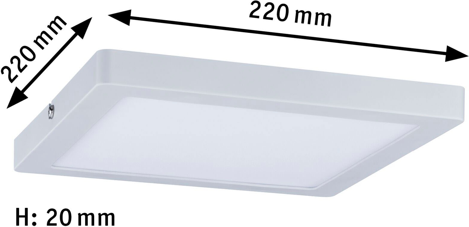 Paulmann LED Panel »Atria eckig 220x220mm 14W 2.700K«, 1 flammig, Atria eckig 220x220mm 14W 2.700K