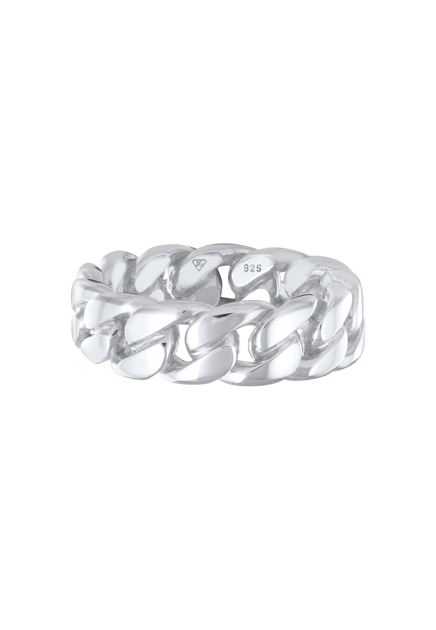 Elli Silberring »Ring Bandring Chunky Chain Glieder Trend 925 Silber«