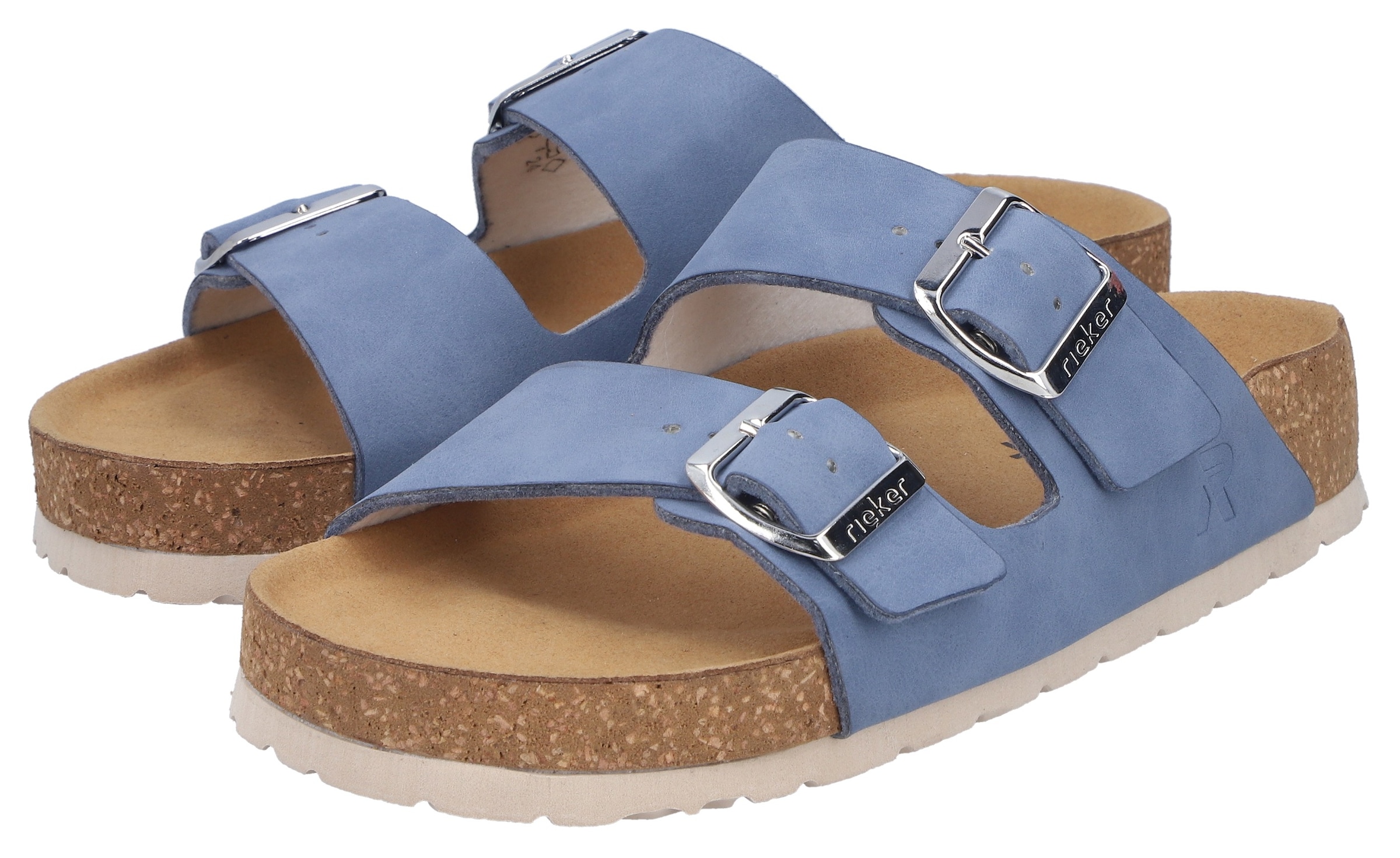 Rieker Pantolette  Sommerschuh, Strandschuh, Hausschuh mit verstellbaren Schnallen