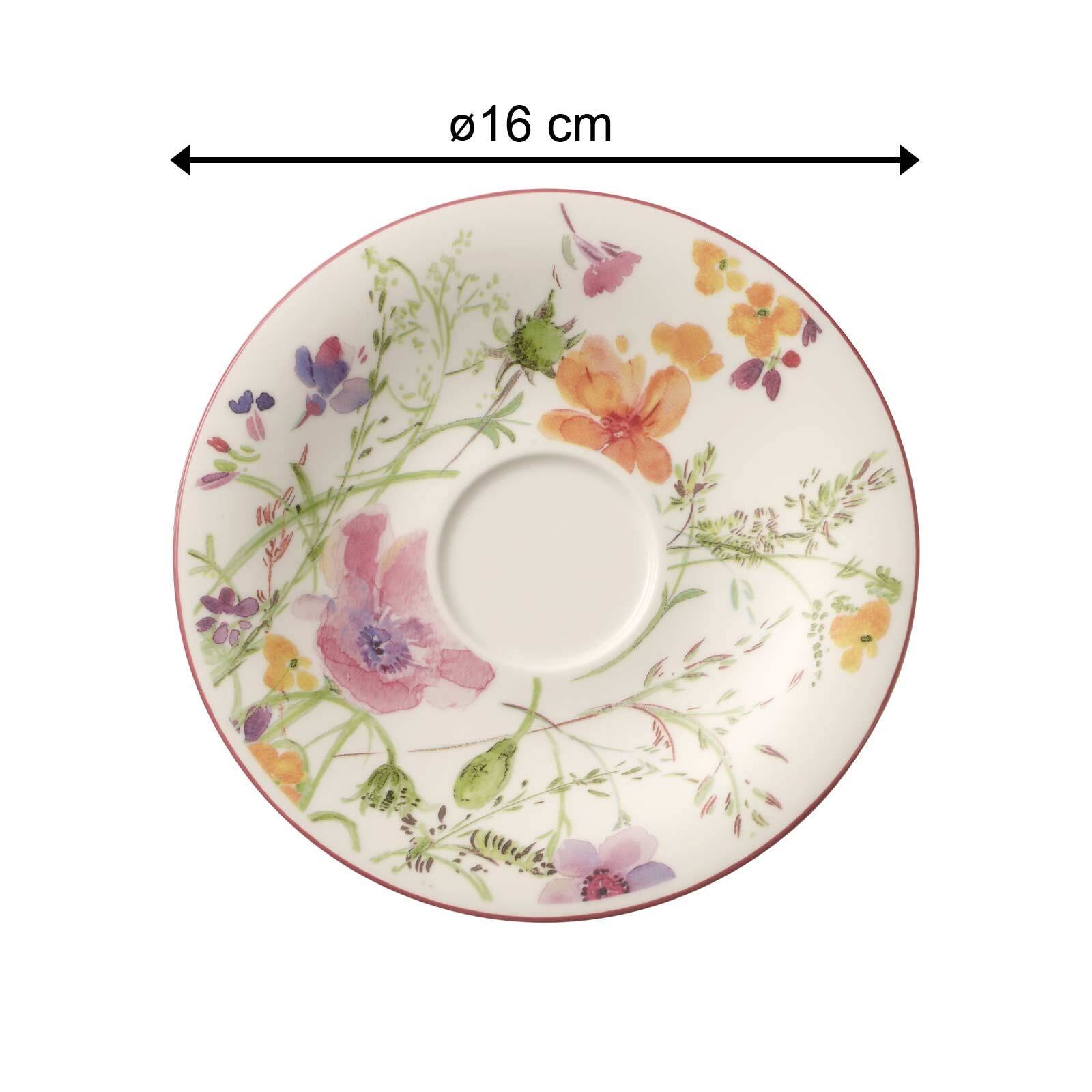 Villeroy & Boch Untertasse »Kaffee Untertasse Mariefleur Basic ø 16 cm 6er Set bunt«