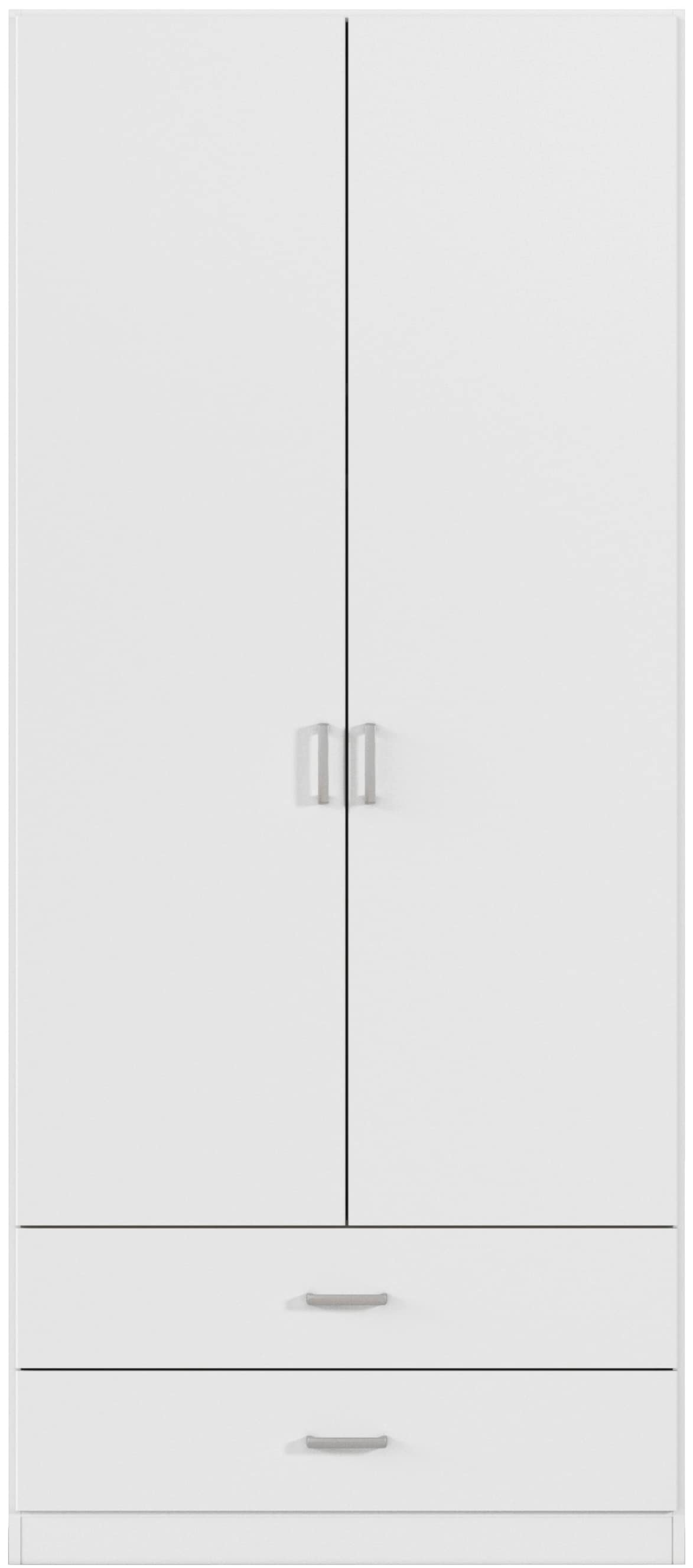 rauch Drehtürenschrank »Kleiderschrank Garderobe GAMMA Breite 91 cm« in 3 Ausstattungen BASIC/CLASSIC/PREMIUM (inkl. SOFT-CLOSE-Funktion),  mit Schubladen, verschiedene Griff-Varianten TOPSELLER MADE IN GERMANY