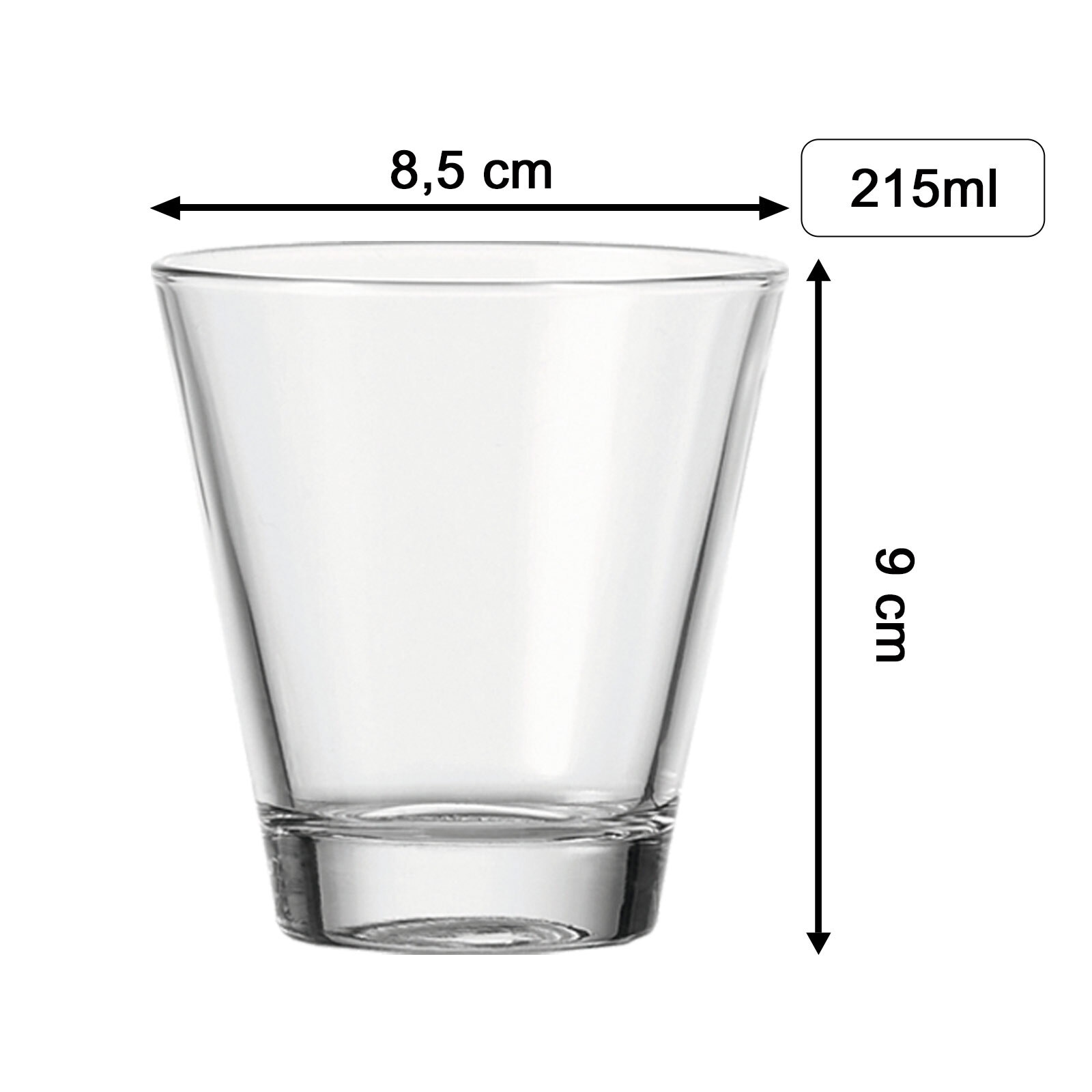 LUXENTU Kinderbecher »Kinderbecher Kipper 215 ml transparent«