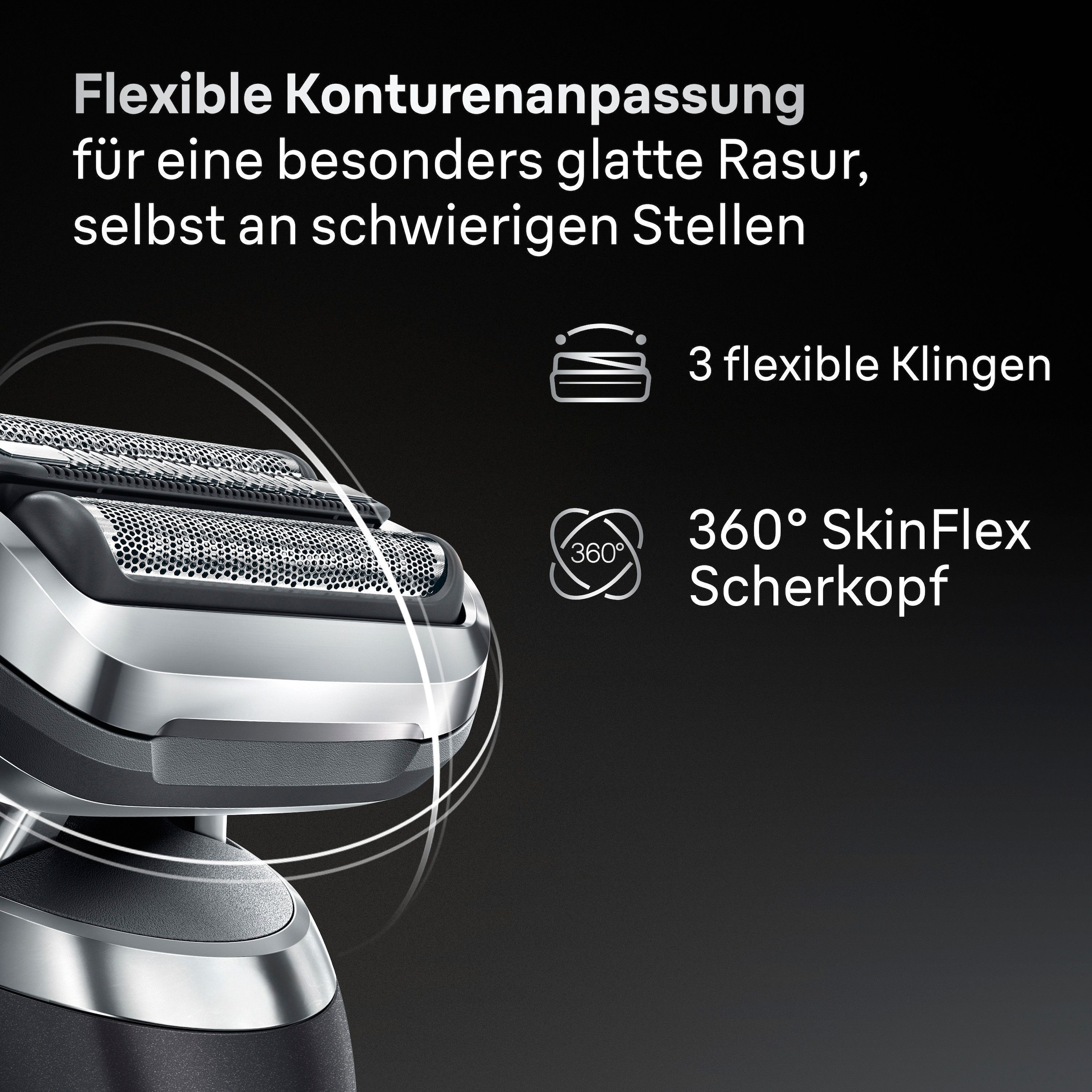 Braun Ersatzscherkopf »Series 7 74S«, Kompatibel mit Braun Series 7 Rasierern der Generation 70, 71 und 72
