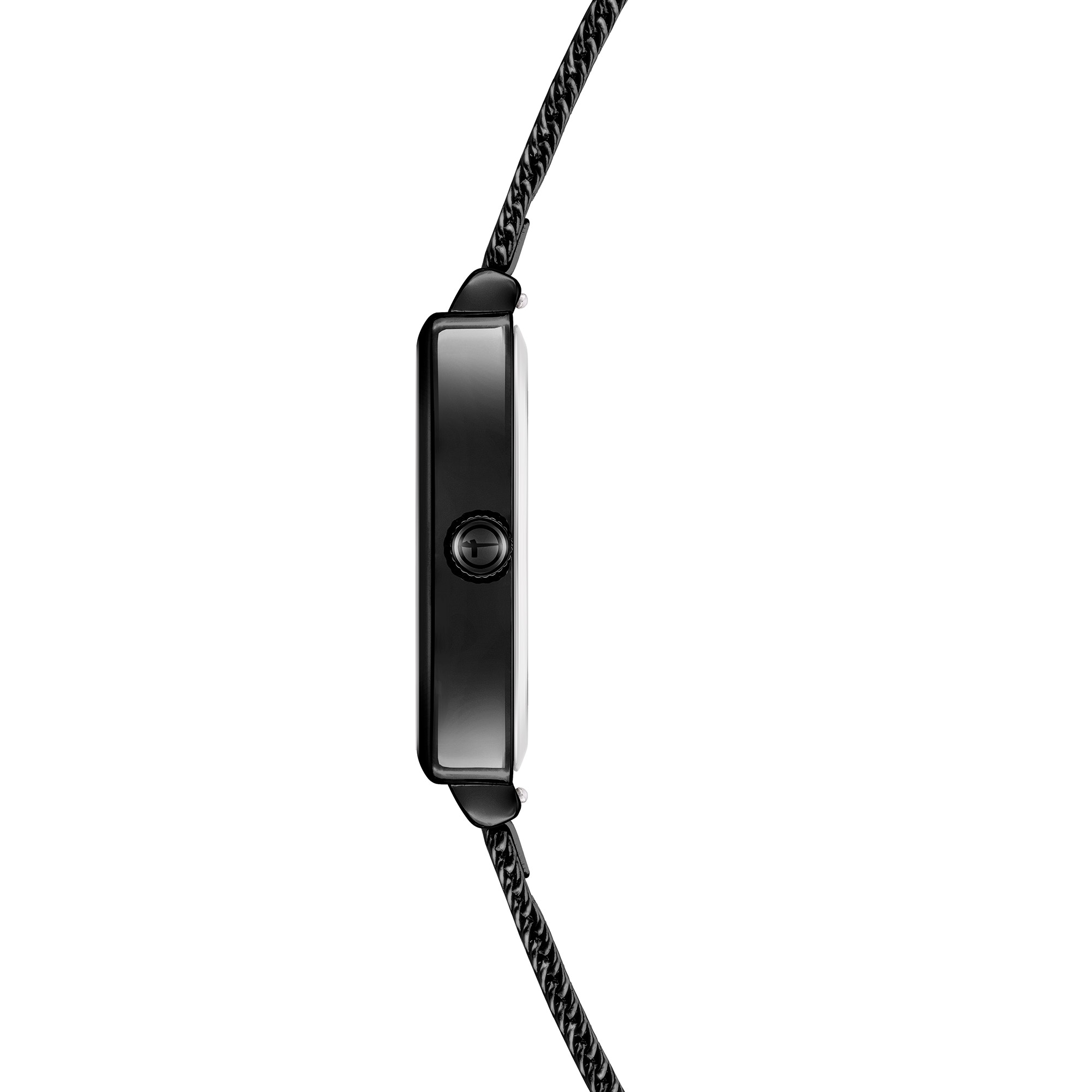 Tamaris Quarzuhr »Square Meets Mesh« Armbanduhr, Damenuhr, Edelstahlarmband, analog