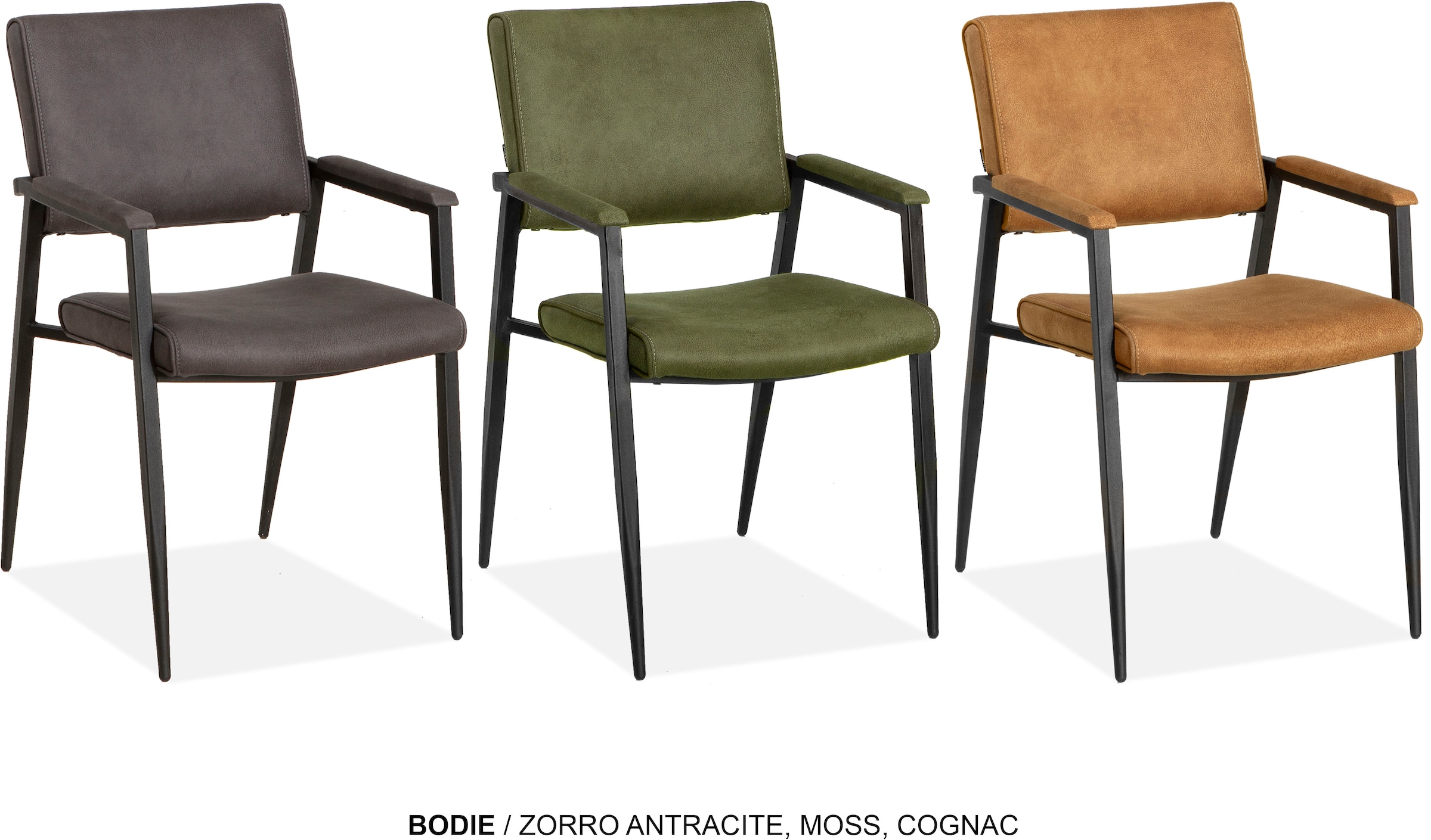 OMG Design Esszimmerstuhl »Bodie« (Set) 2 Stk.bequemer Armlehnenstuhl, pflegeleichter Bezug