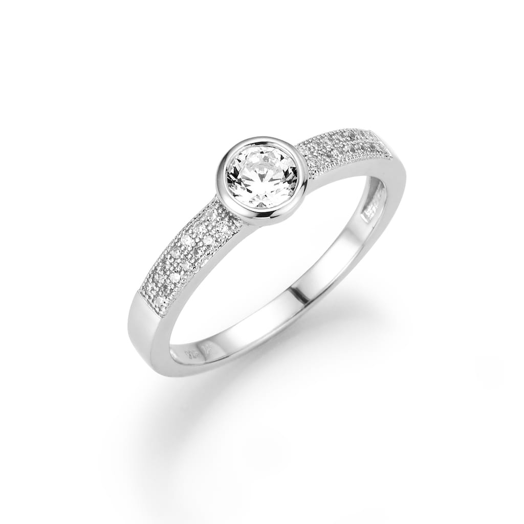 Smart Jewel Verlobungsring »Ring wundervoll mit Zirkonia, Silber 925«