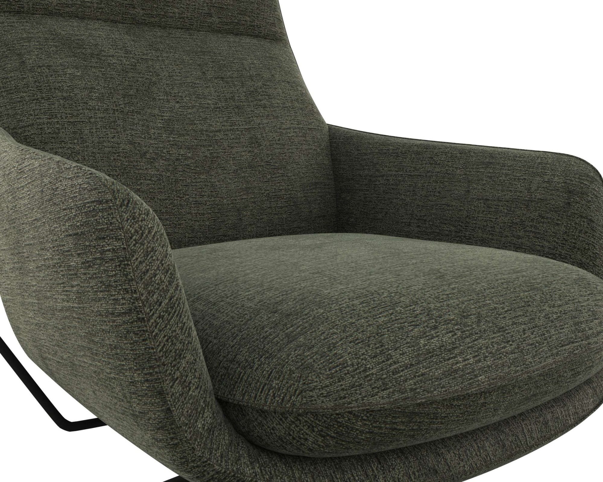 FLEXLUX Drehsessel »Marinella, OTTOs Choice, Relaxsessel, Entspannung mit Premium-Komfort«, Drehbar, Mit Liegefunktion, Robustes Schwarzer fuß, Brescia Stoff