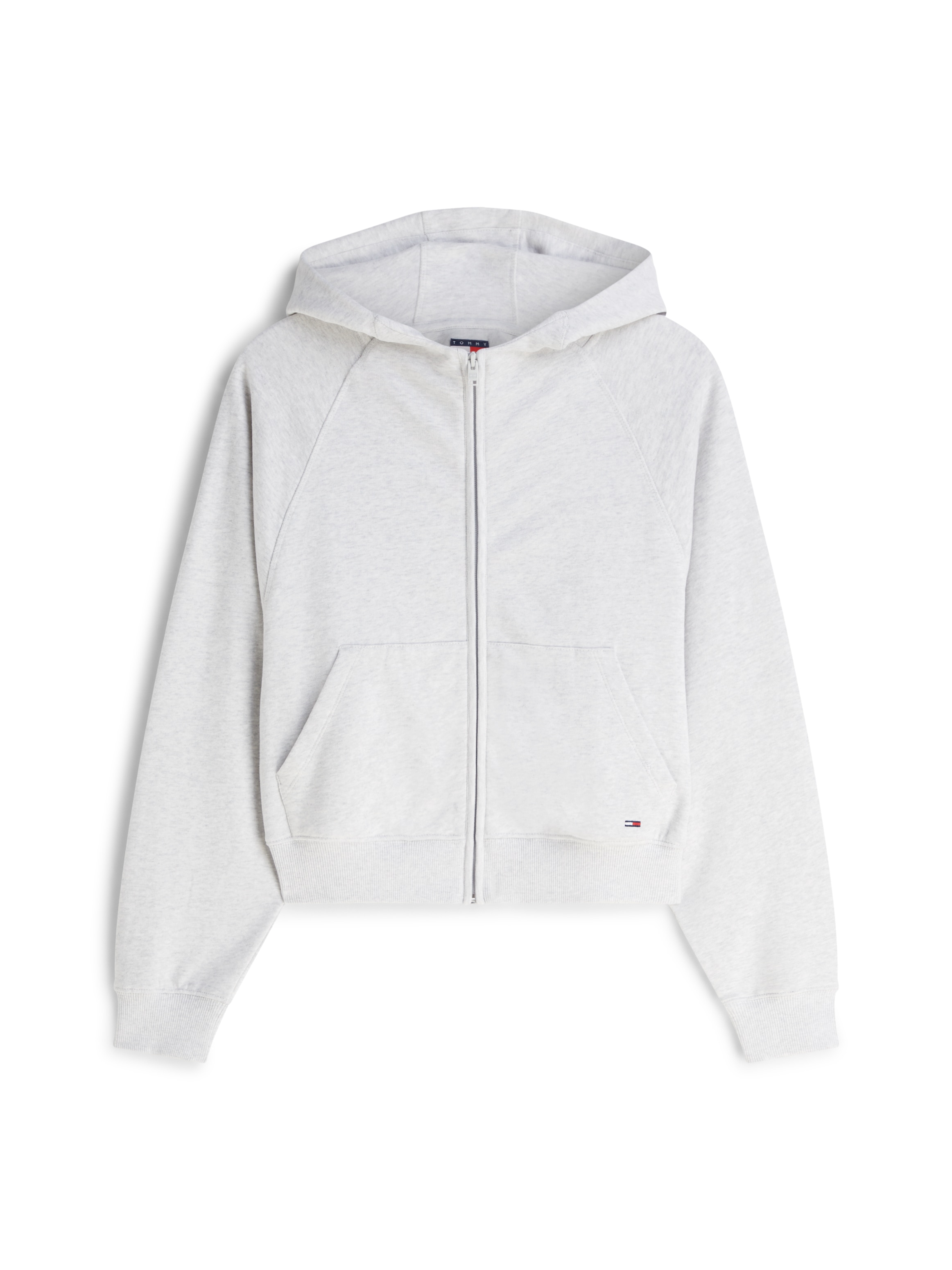 Tommy Jeans Kapuzensweatjacke »TJW BXY S FLAG ZIP THRU HOODIE« Baumwolle, Kapuze, Kängurutasche