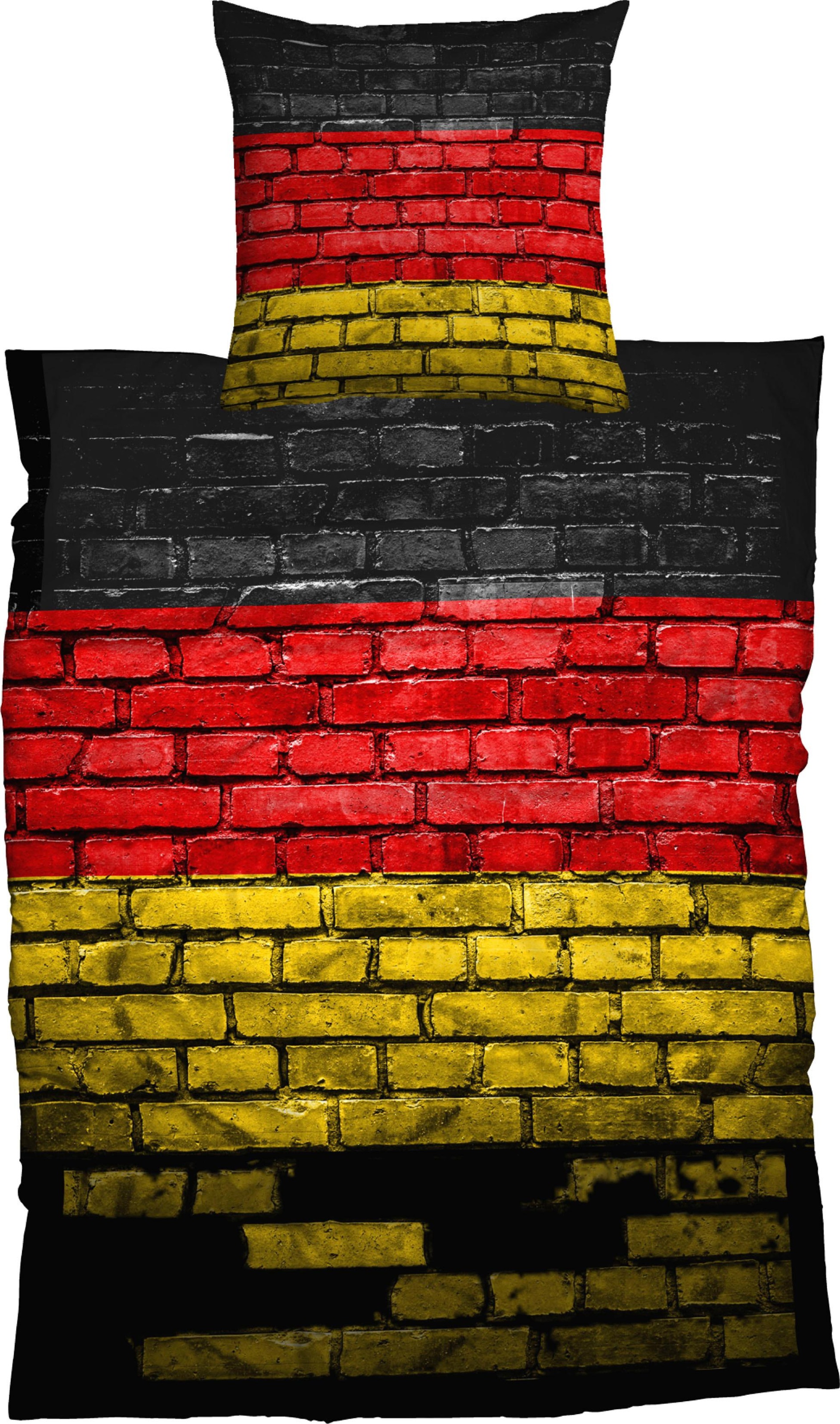 CASATEX Bettwäsche »German Flag«, (2 tlg.), mit Deutschland-Flagge bedruckt