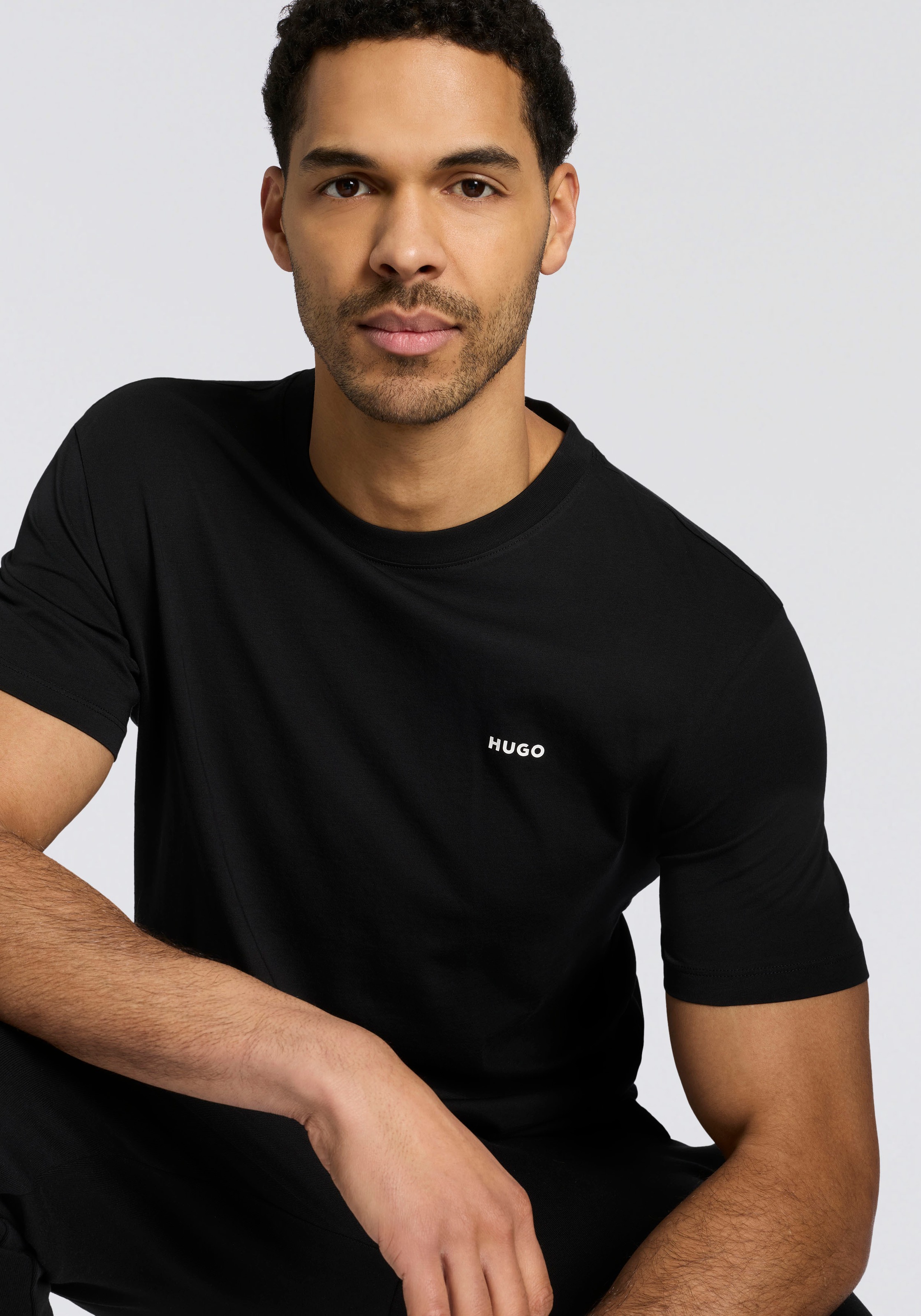 HUGO T-Shirt »Dero« Rundhalsausschnitt, Regular Fit, Basic Must Have