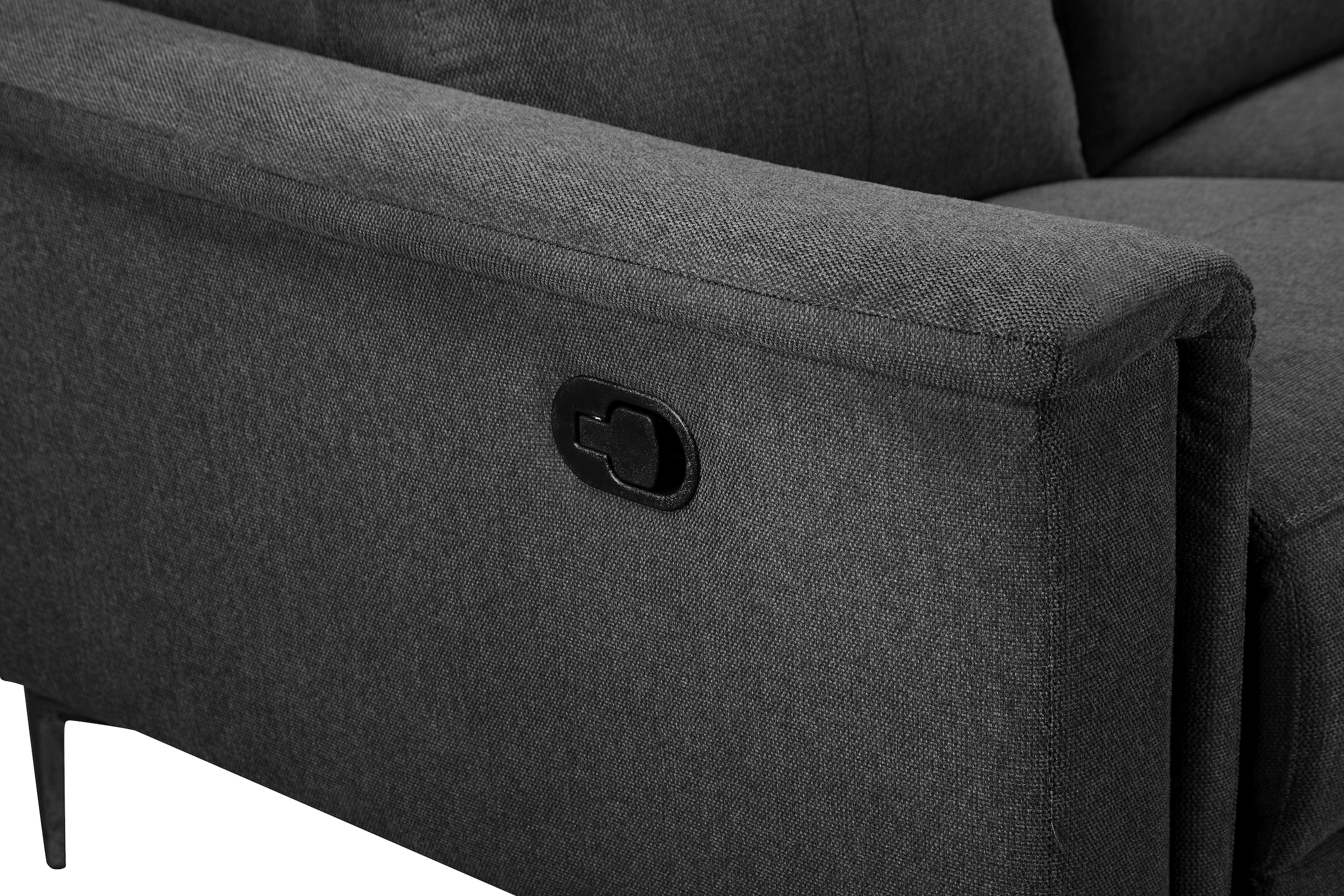 OTTO home 2-Sitzer »Lund, mit Relaxfunktion und Kopfteilverstellung« manuell od. elektrisch (m.USB-C), Echtleder, Kunstleder, Webstoff