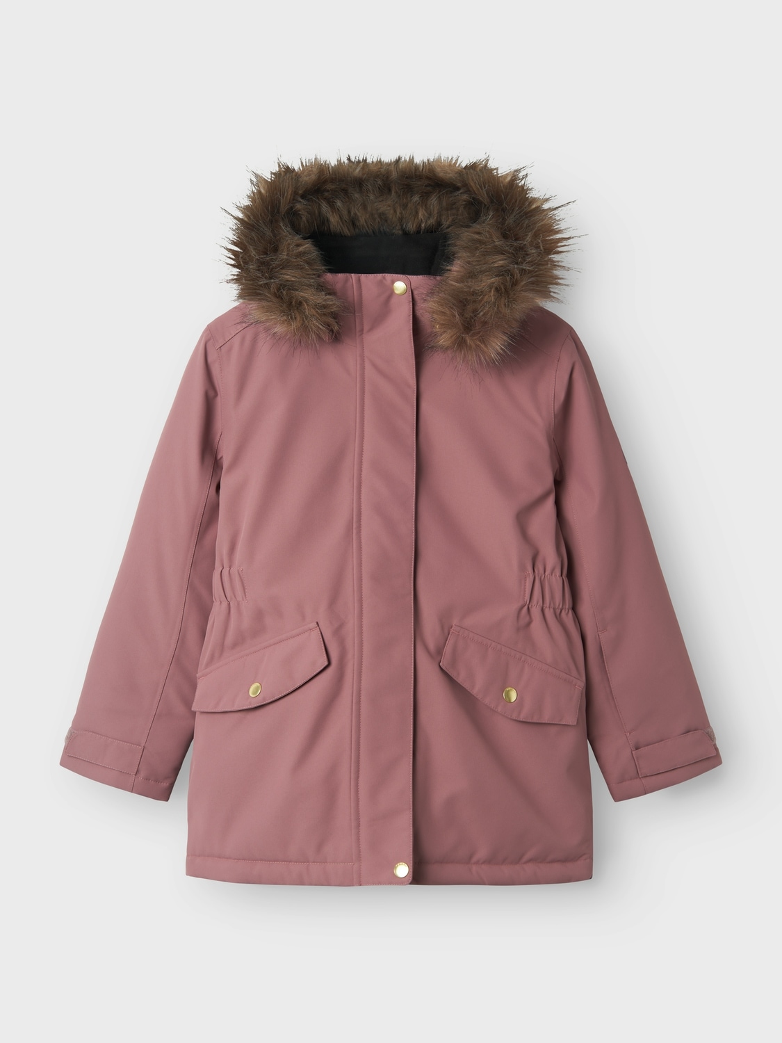 Name It Mädchen Skijacke »NKFSNOW10 SKI JACKET SOLID FO NOOS« mit Kapuze in lila, Größe 152