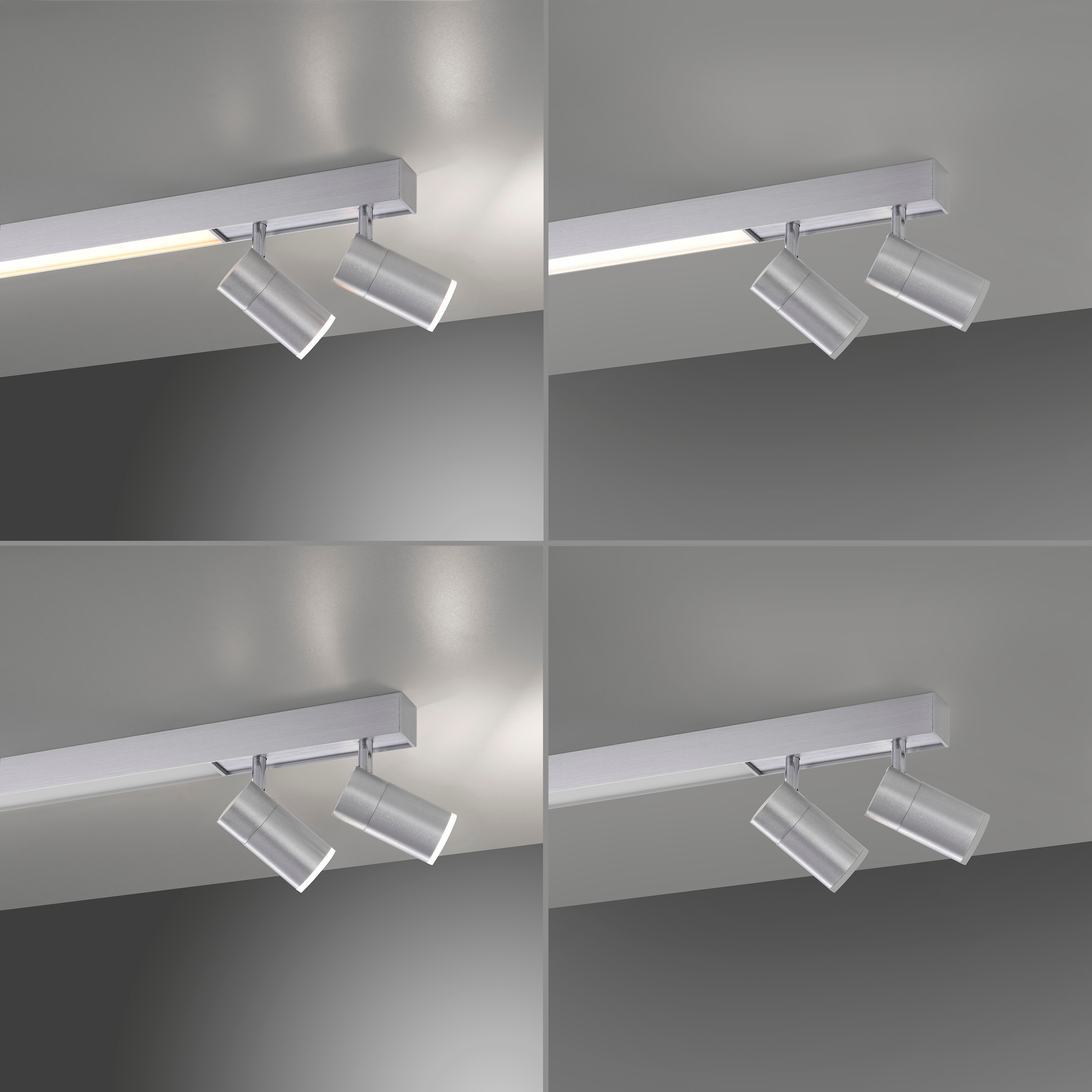 Neuhaus PURE LED Deckenleuchte »PURE Lines Spot« LED-Board 1 Stk. warmweiß - kaltweiß Spots dreh- & schwenkbar, CCT, dimmbar per Fernbedienung