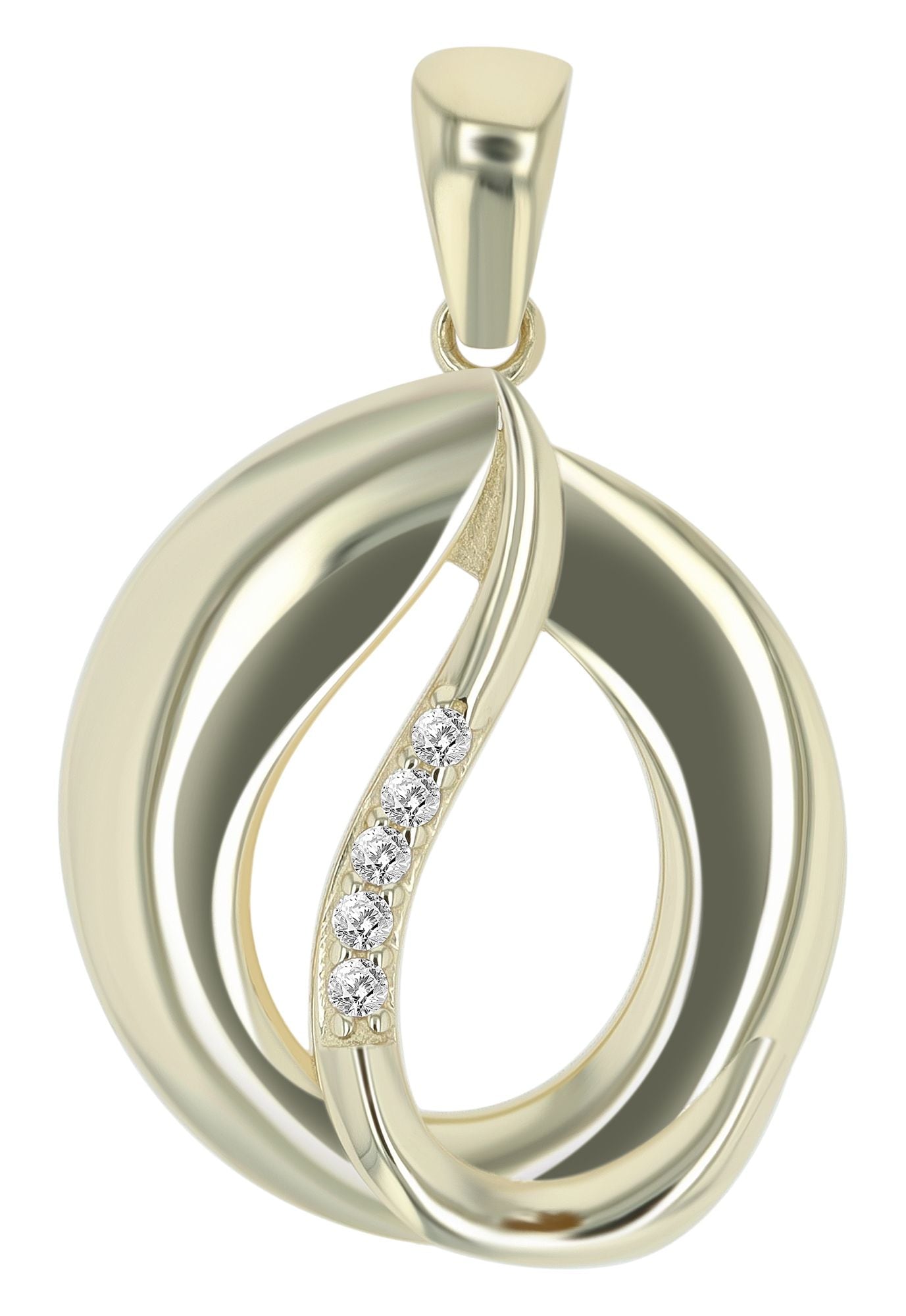 Adelia´s Kettenanhänger »Damen Anhänger aus 333 Gold mit Zirkonia«