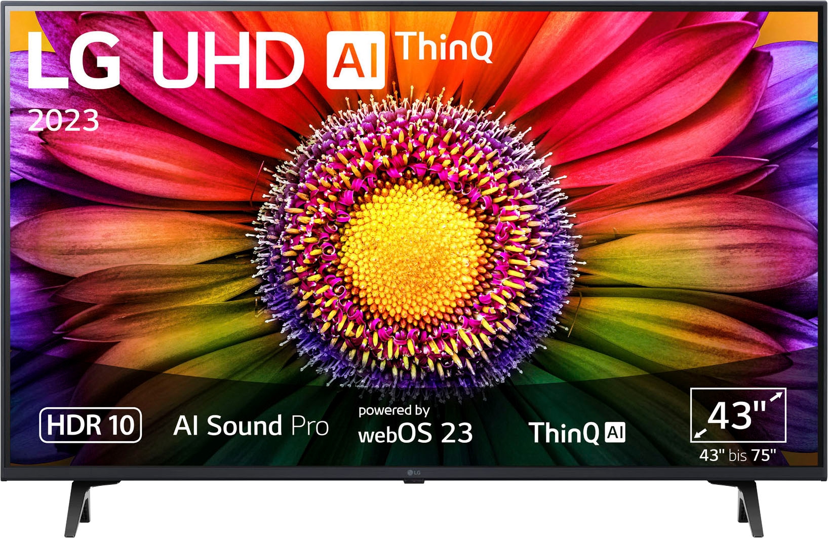 LED-Fernseher »43UR80006LJ«, 4K Ultra HD, Smart-TV, UHD,α5 Gen6 4K...