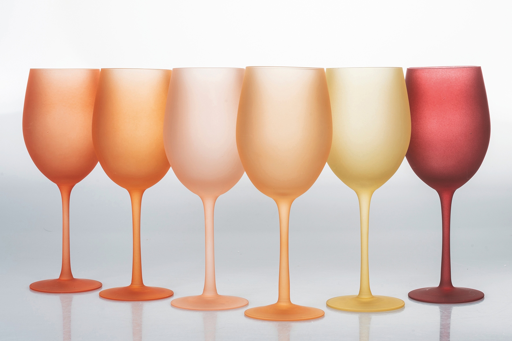 Villa d'Este Weinglas »Happy Hour Sunset«, (Set, 6 tlg.), Gläser-Set, 6-teilig, Inhalt 550 ml