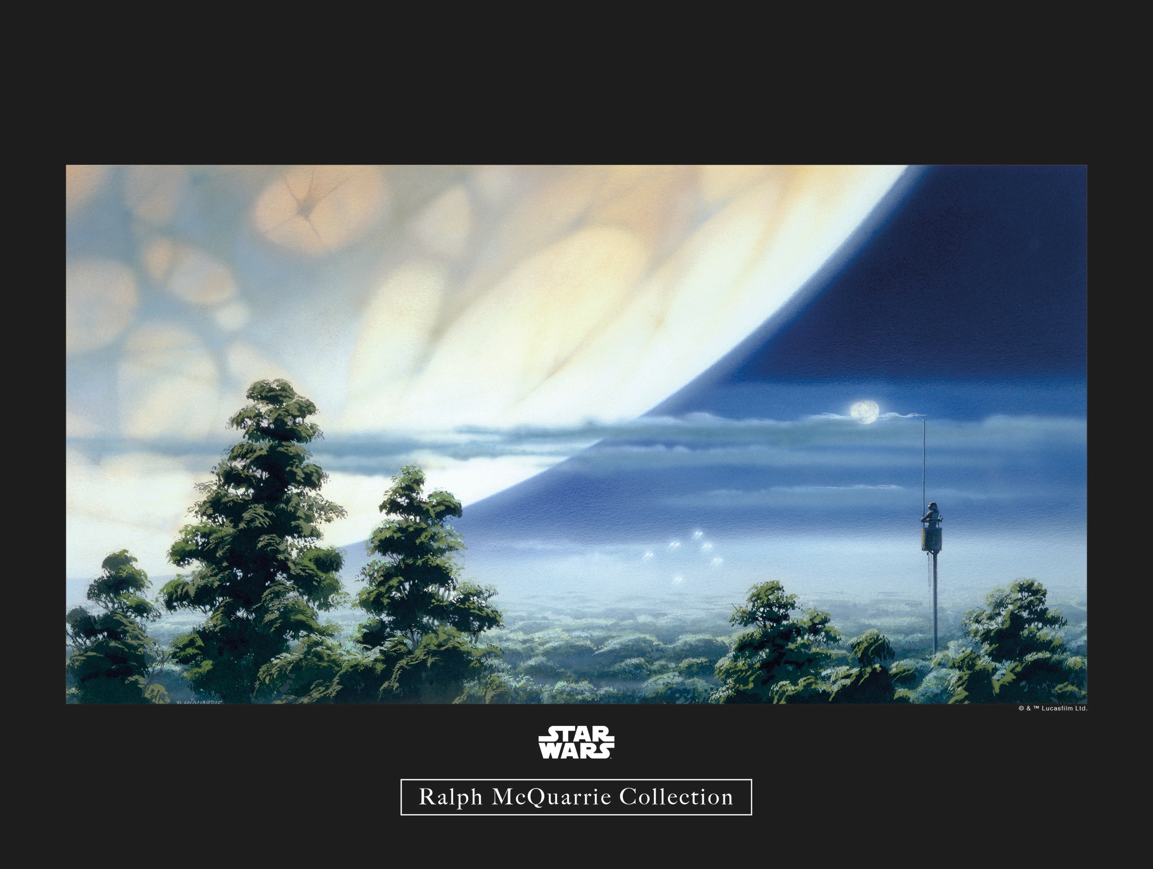 Komar Poster »Star Wars Classic RMQ Yavin Lookout«, Star Wars, (1 St.), Kinderzimmer, Schlafzimmer, Wohnzimmer