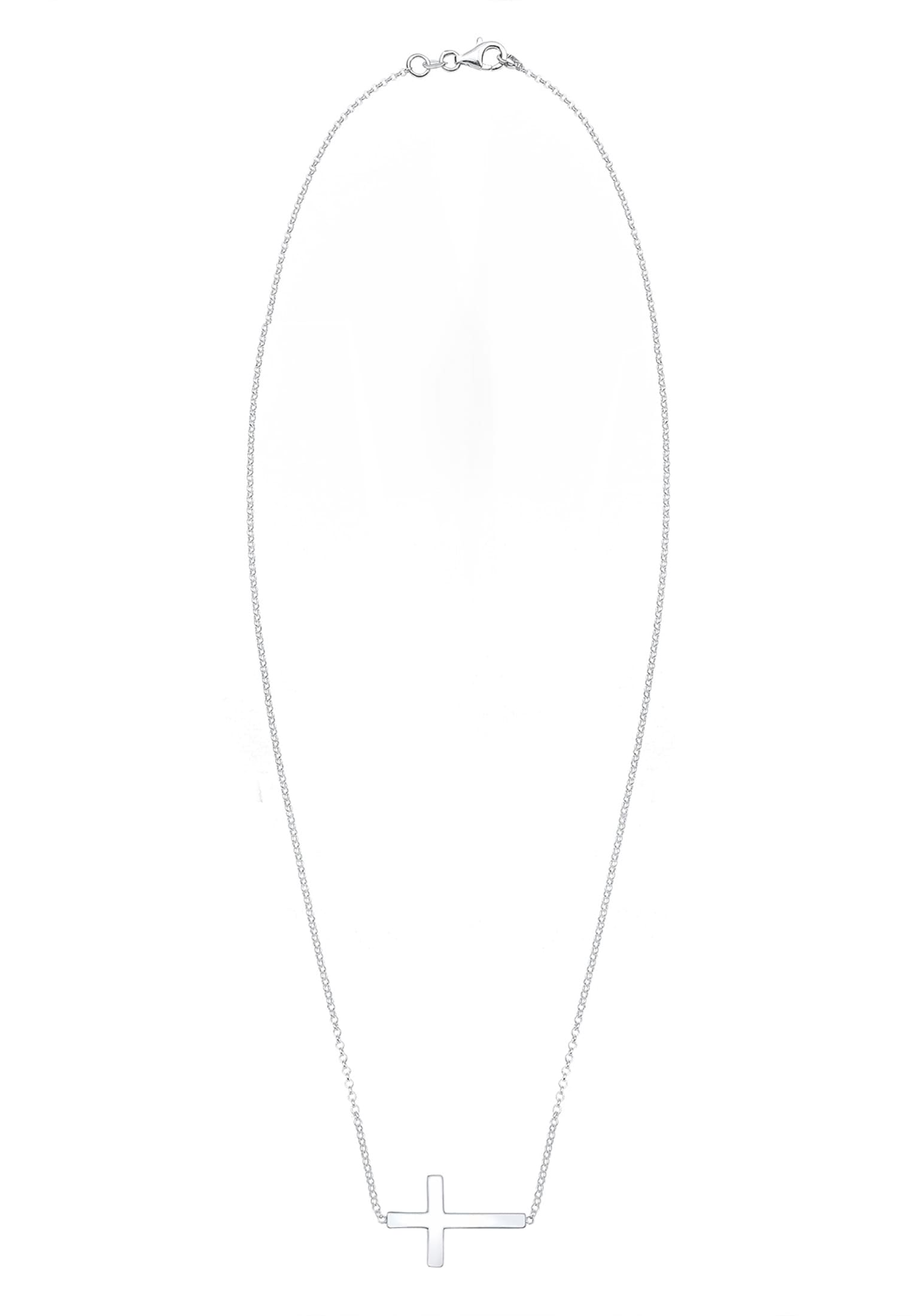 Elli Kette mit Anhänger »Halskette Kreuz Faith 925 Sterling Silber Kommunion«
