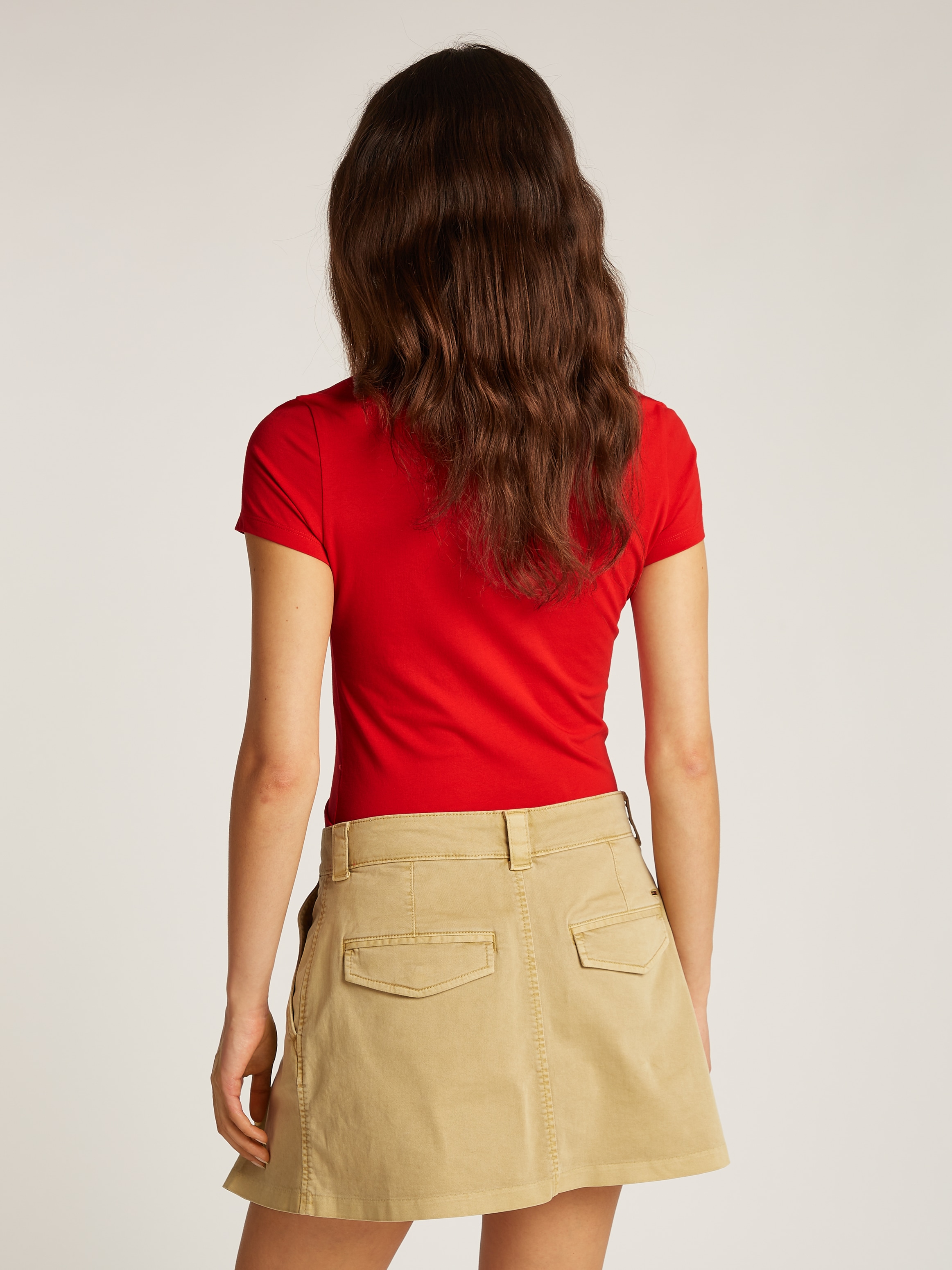 Tommy Jeans Curve T-Shirt »TJW SLIM LINEAR TEE EXT«, in Große Größen