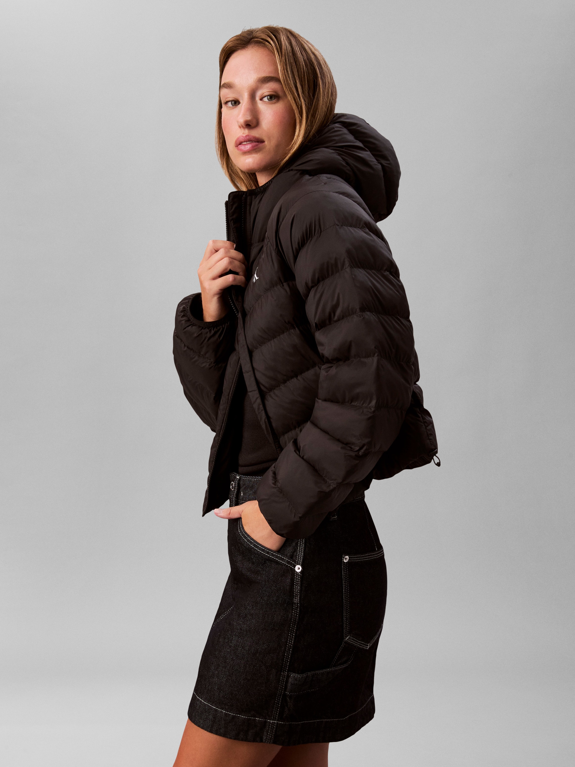 Calvin Klein Jeans Steppjacke »LGHTWGHT QLTD JCKT P«, mit Kapuze, Mit Rundhalsausschnitt