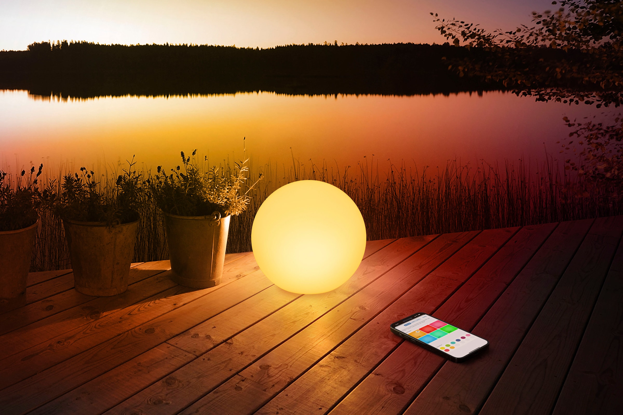 EVE Smarte LED-Leuchte »Flare 20EBV9901«, Leuchtmittel LED-Modul | LED fest integriert