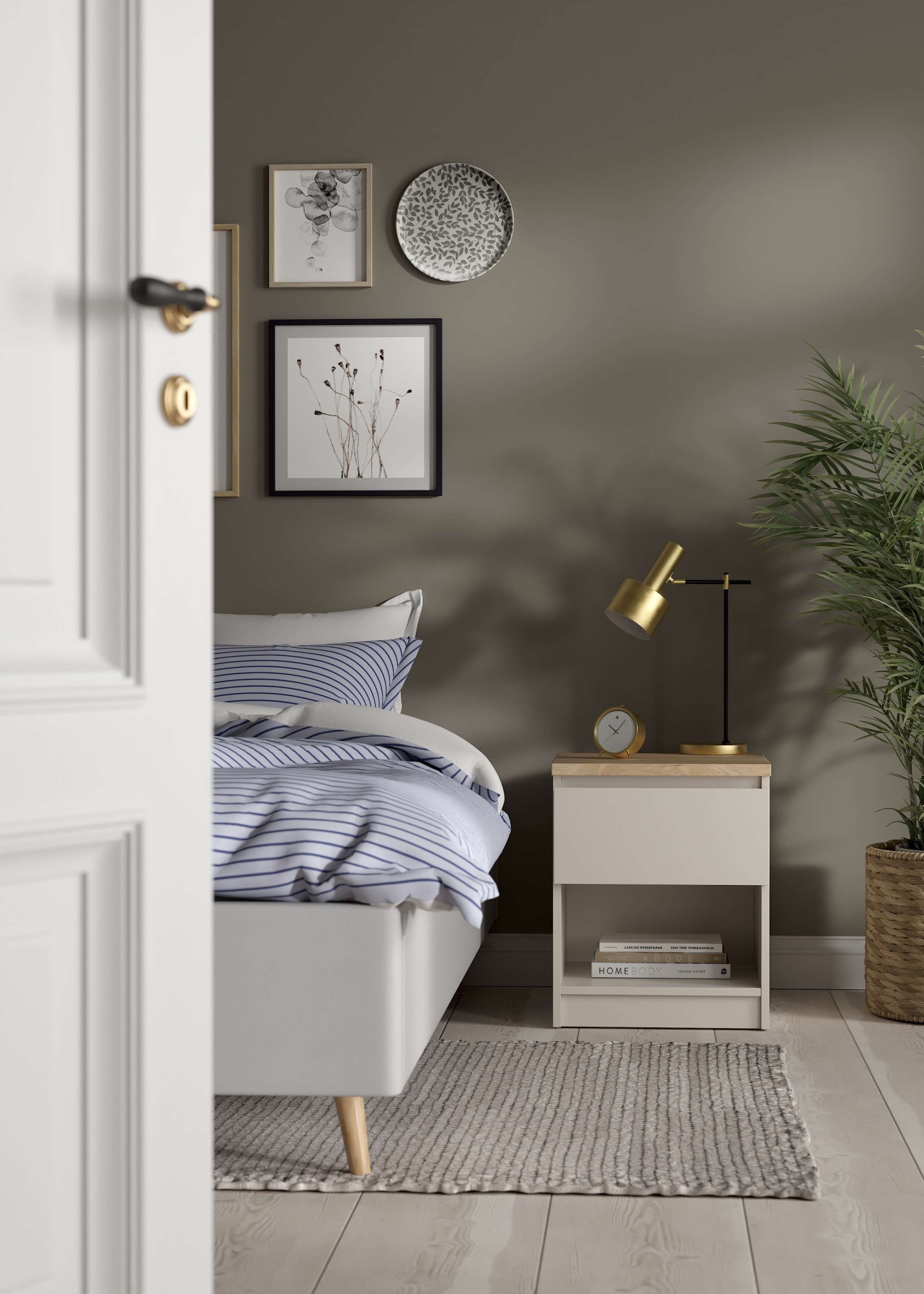 INOSIGN Nachttisch »Naia, Nachtkommode, Nachtschrank, Beistelltisch« mit 1 Schublade, Breite 40 cm, Höhe 50 cm