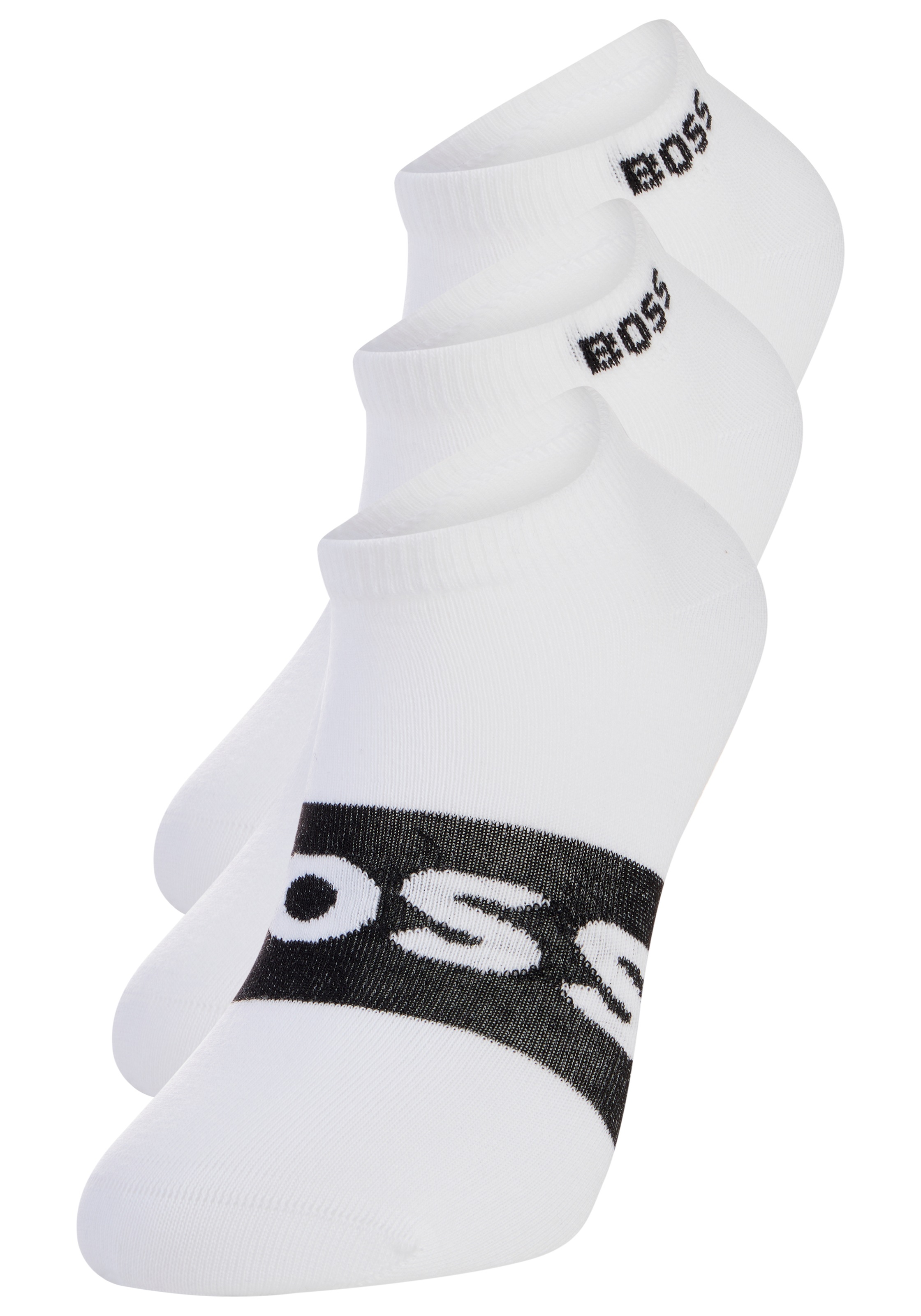 BOSS Businesssocken »6P QS Stripe CC« Packung, 6er, 6 Paar tlg. mit BOSS Schriftzug